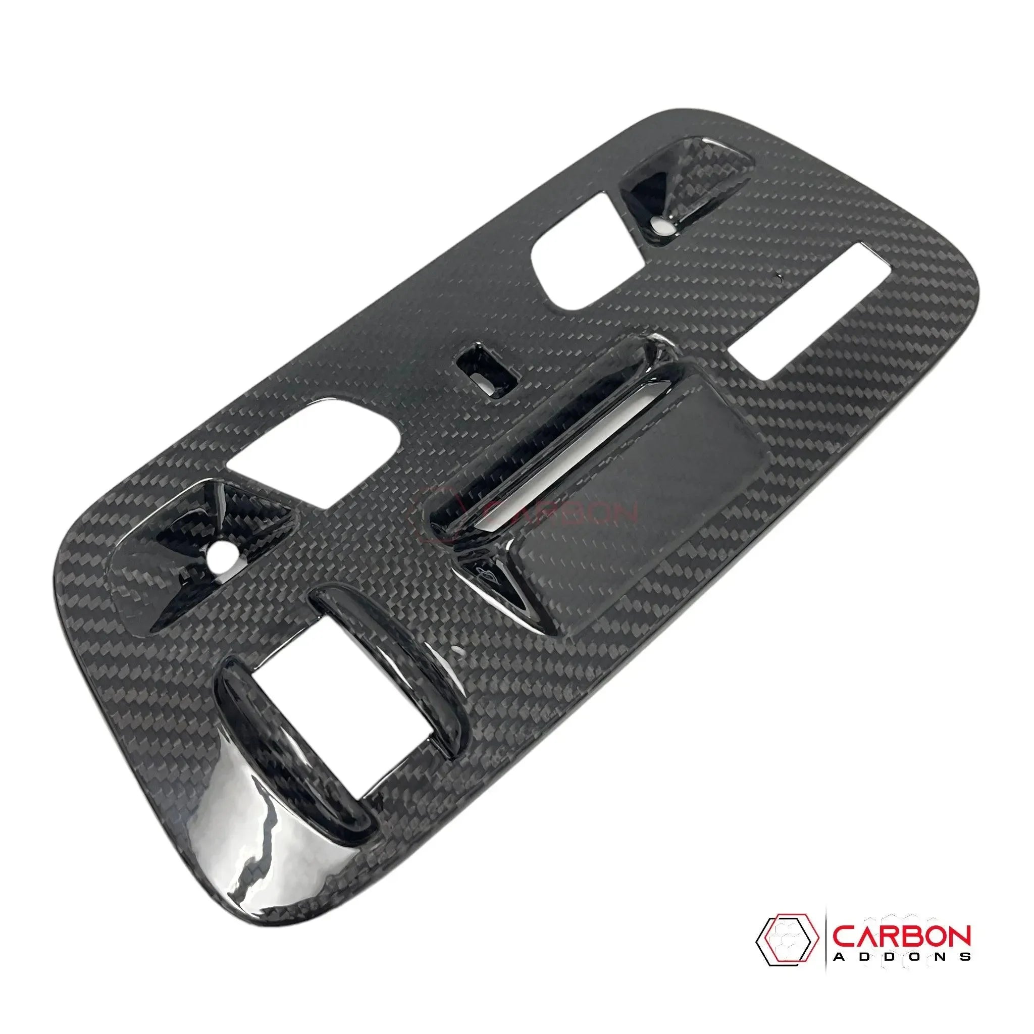 2016–2018 Camaro Real Carbon Fiber Over Head Dome Light Trim Covers - carbonaddons Carbon Fiber Parts, Accessories, Upgrades, Mods