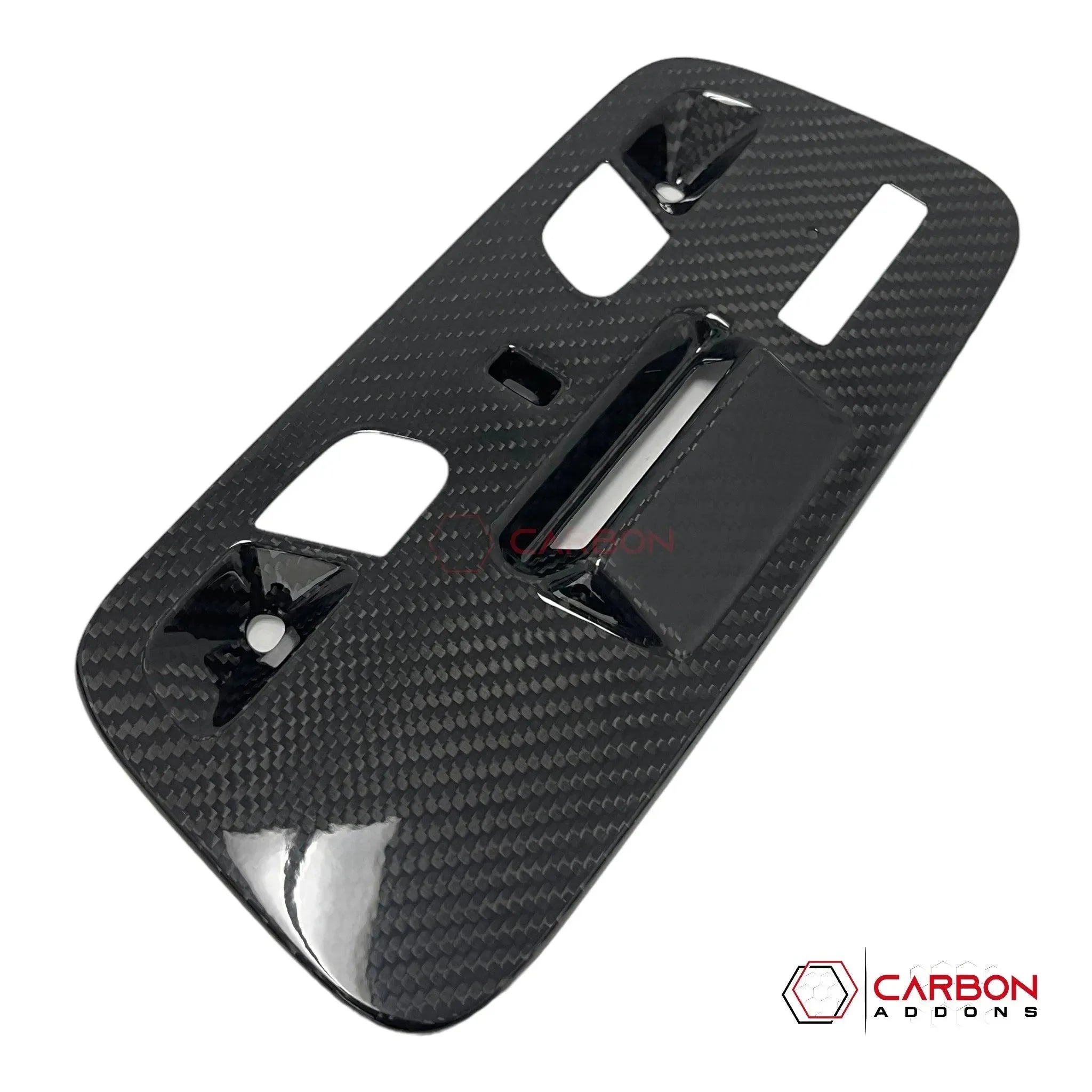 2016–2018 Camaro Real Carbon Fiber Over Head Dome Light Trim Covers - carbonaddons Carbon Fiber Parts, Accessories, Upgrades, Mods