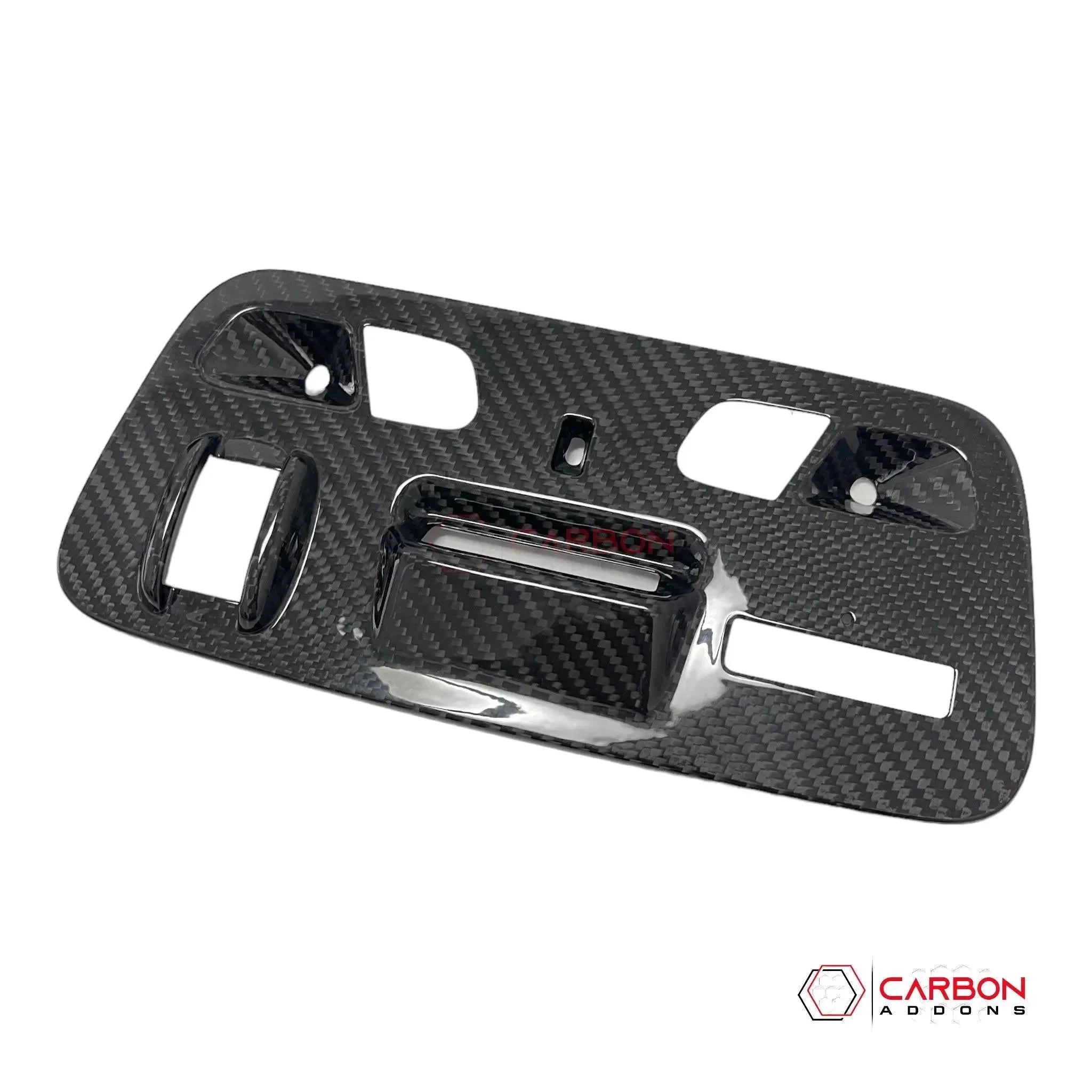 2016–2018 Camaro Real Carbon Fiber Over Head Dome Light Trim Covers - carbonaddons Carbon Fiber Parts, Accessories, Upgrades, Mods