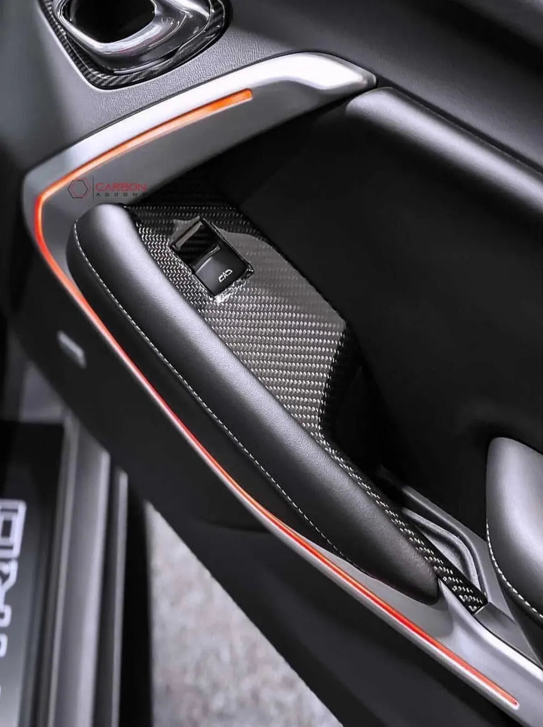 2016–2024 Camaro Real Carbon Fiber Window Switch Covers - carbonaddons Carbon Fiber Parts, Accessories, Upgrades, Mods