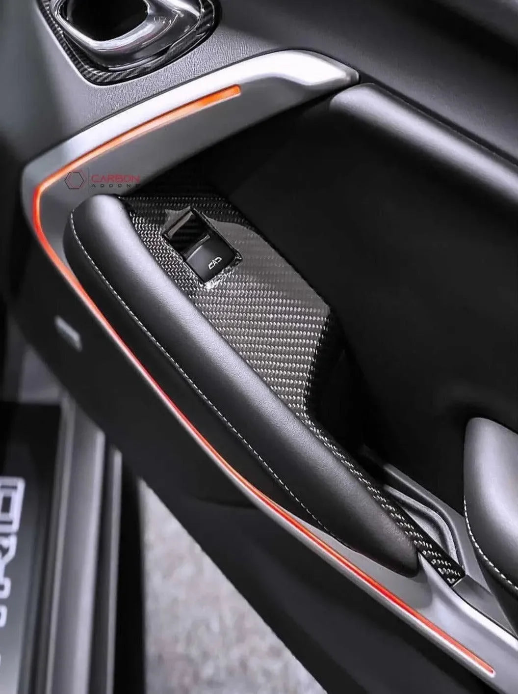 2016–2024 Camaro Real Carbon Fiber Window Switch Covers - carbonaddons Carbon Fiber Parts, Accessories, Upgrades, Mods