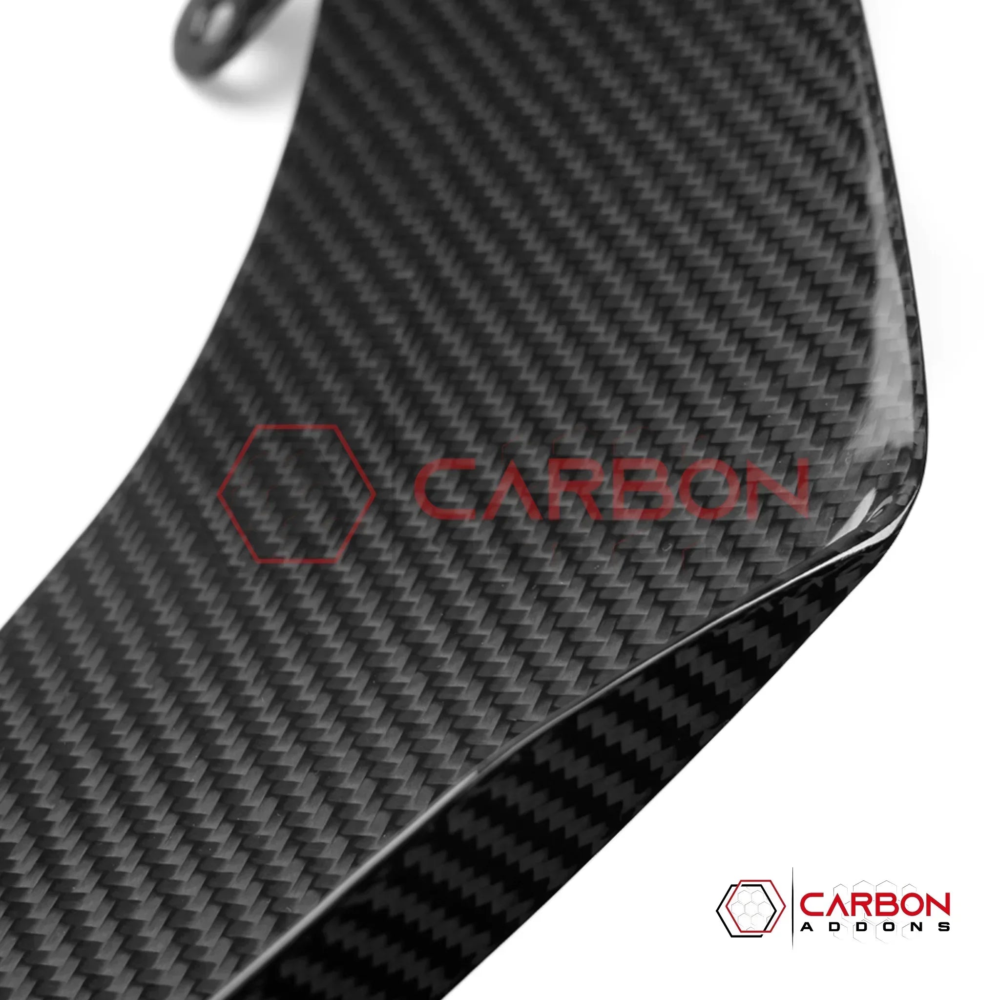 2023–2027 Corvette C8 Z06 & E-Ray Z07-Style Carbon Fiber Front Canards – Adhesive Mount (No Drilling Required)