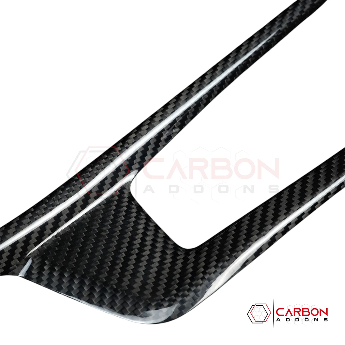 2024+ Dodge Charger Real Carbon Fiber Center Console Gear Shifter Trim Cover