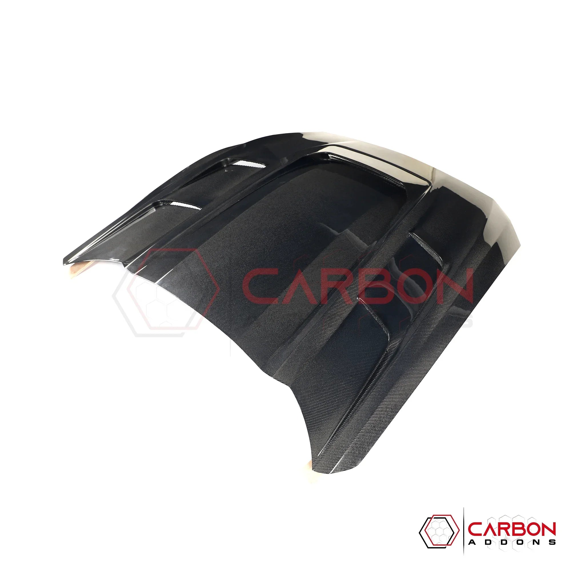 Real Carbon Fiber Vented Hood for 2024+ Ford Mustang GT