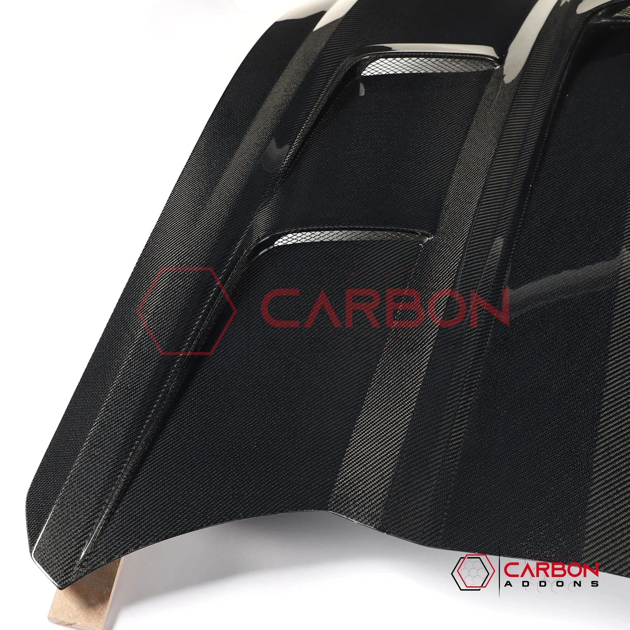 Real Carbon Fiber Vented Hood for 2024+ Ford Mustang GT