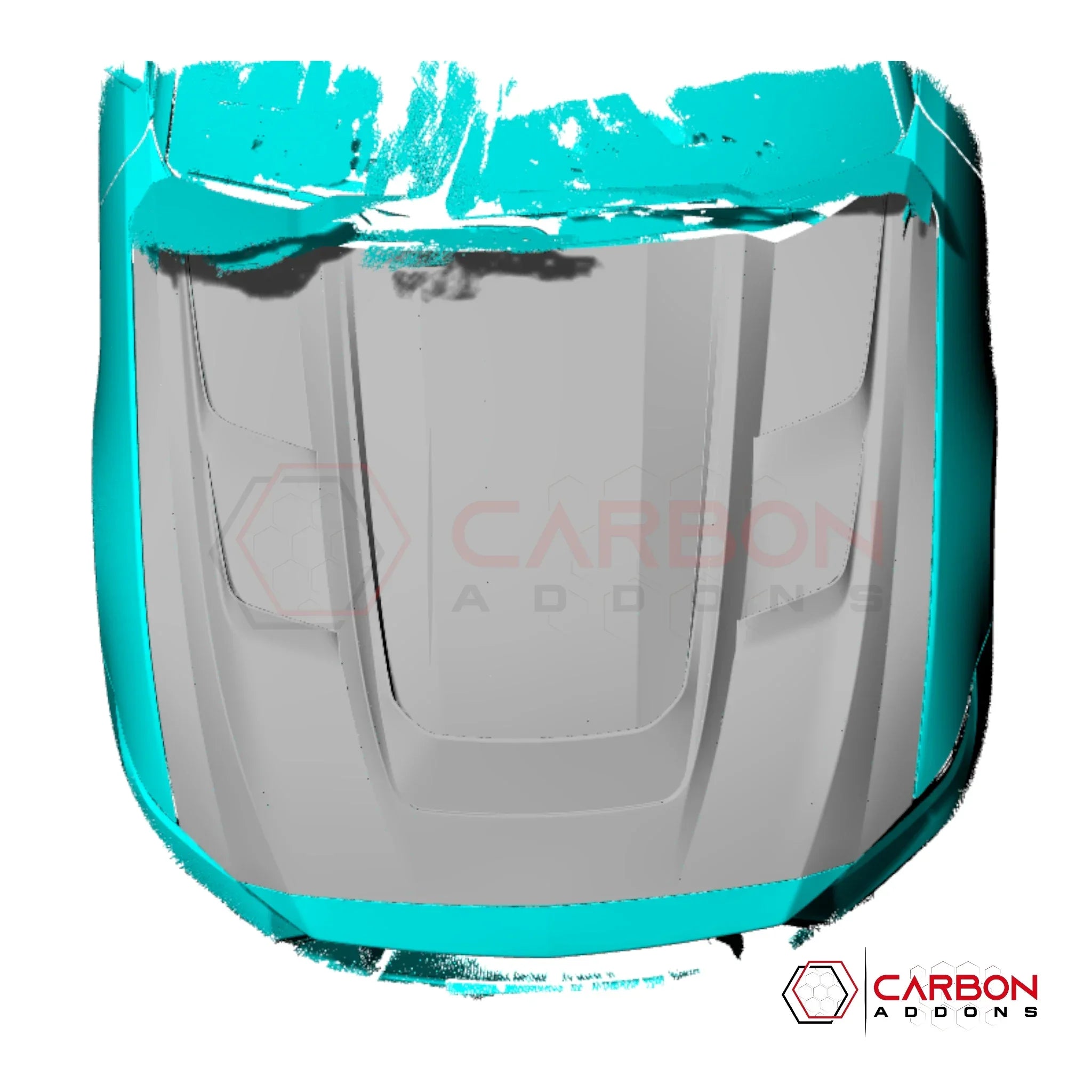 Real Carbon Fiber Vented Hood for 2024+ Ford Mustang GT