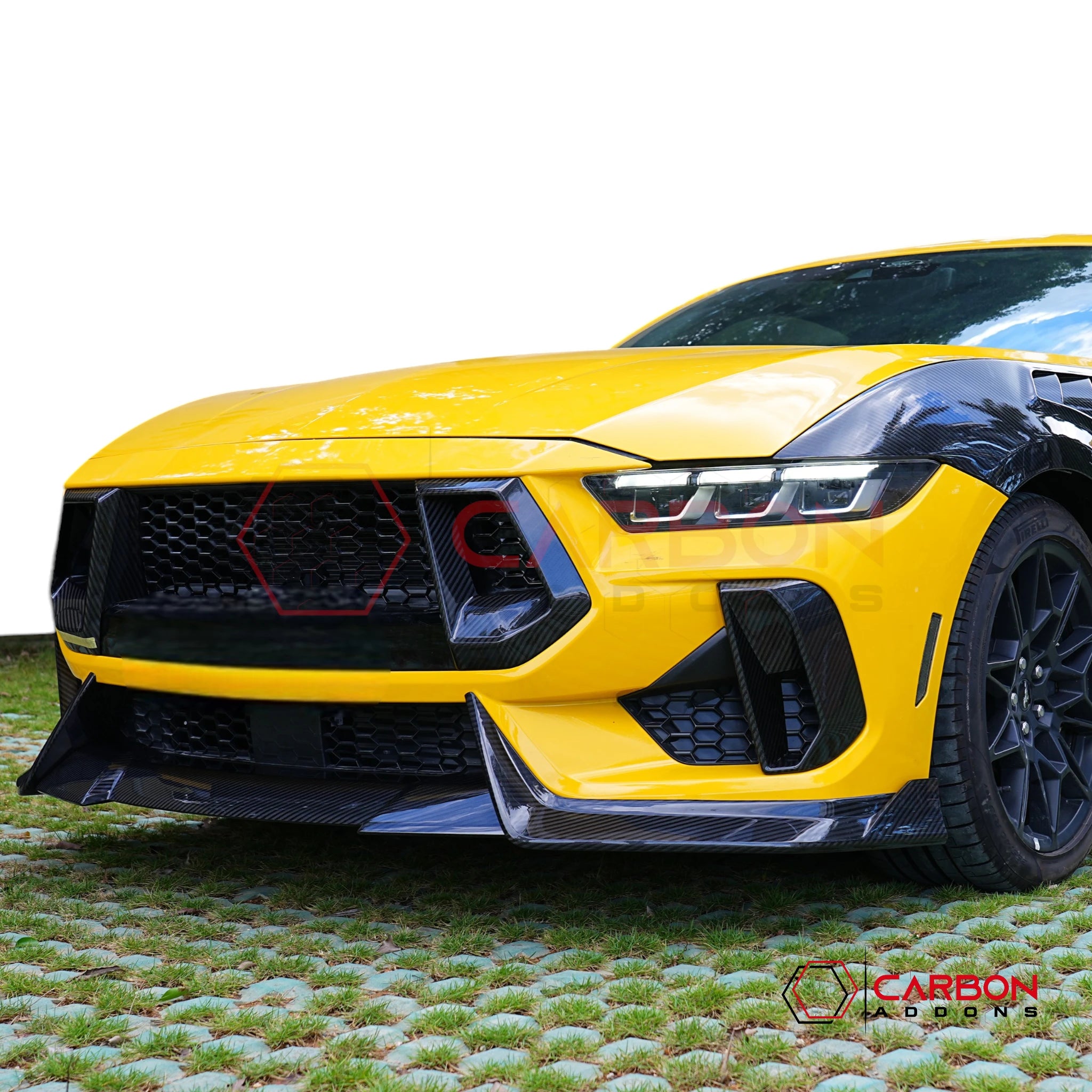 2024+ Ford Mustang S650 GT Carbon Fiber Front Bumper Side Vents | 2pcs