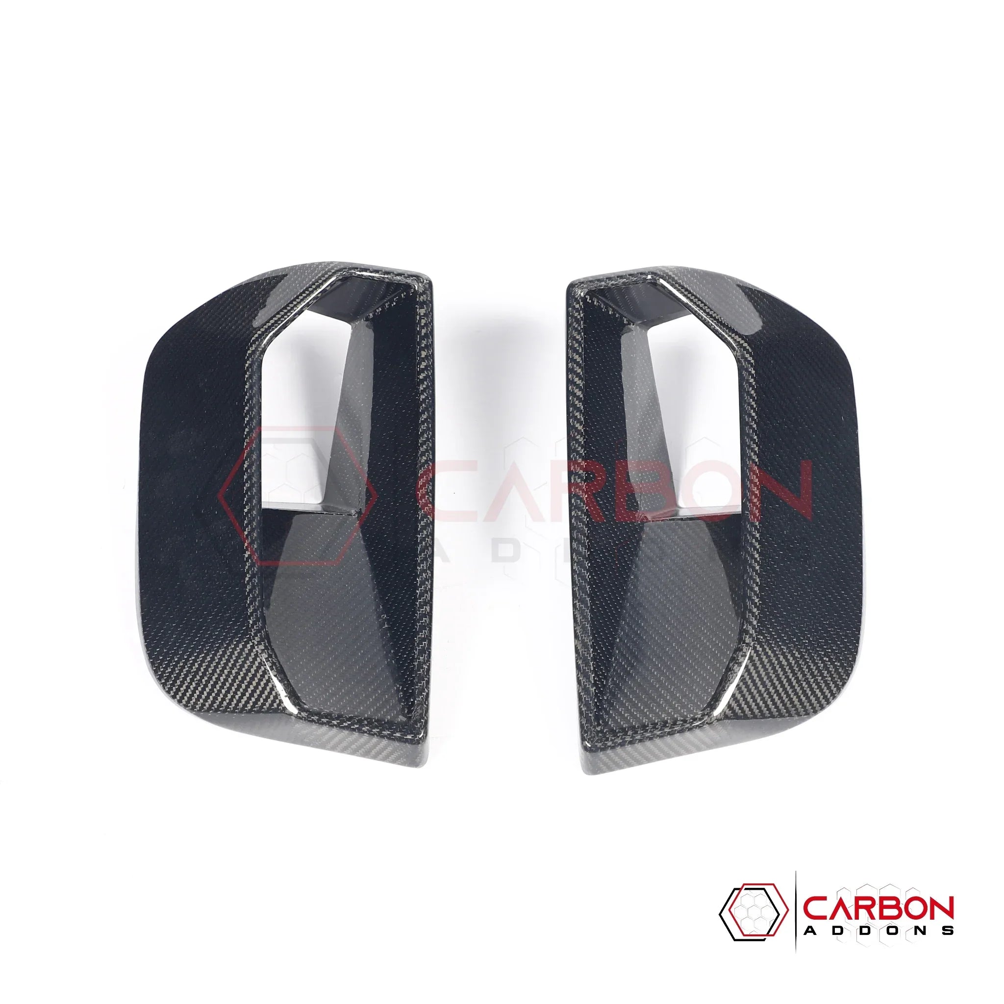 Real Carbon Fiber Front Bumper Side Vent Covers for 2024+ Ford Mustang GT (2-Piece Set)