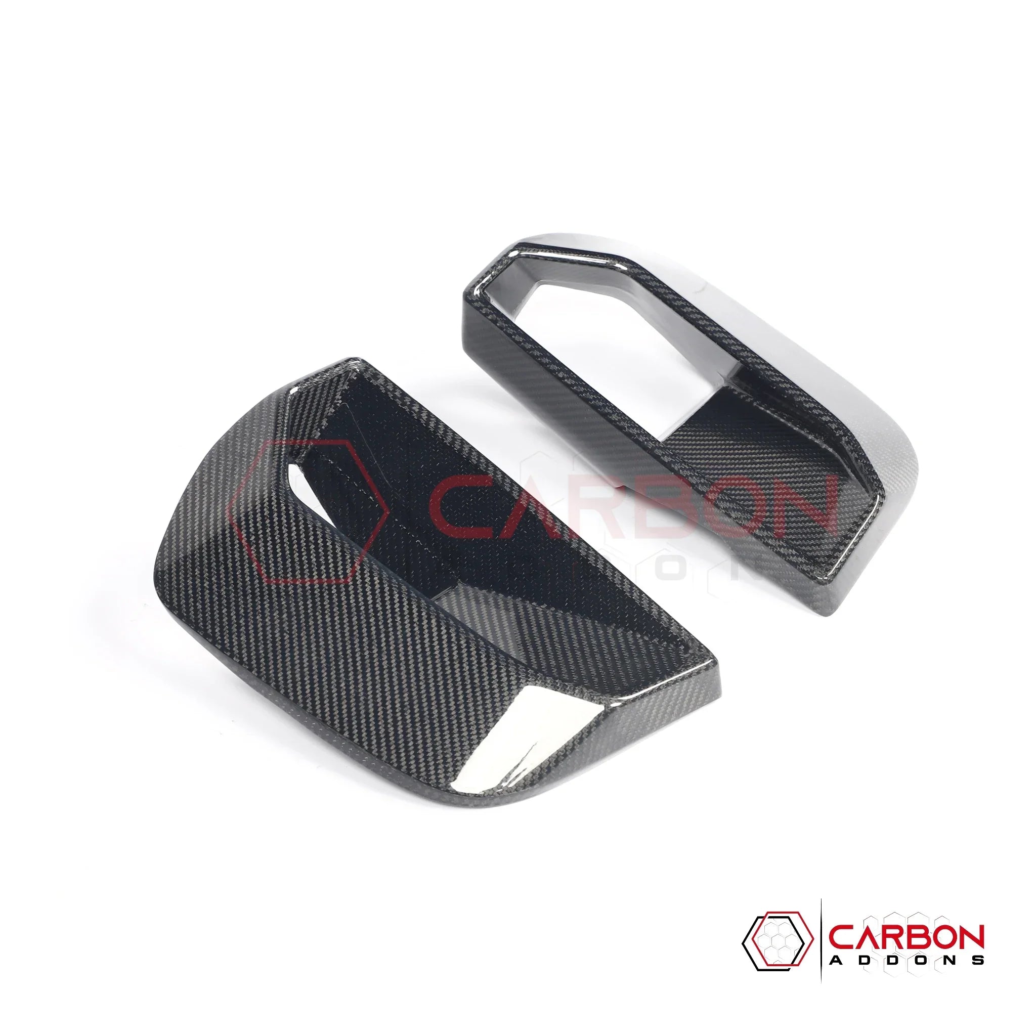 Real Carbon Fiber Front Bumper Side Vent Covers for 2024+ Ford Mustang GT (2-Piece Set)