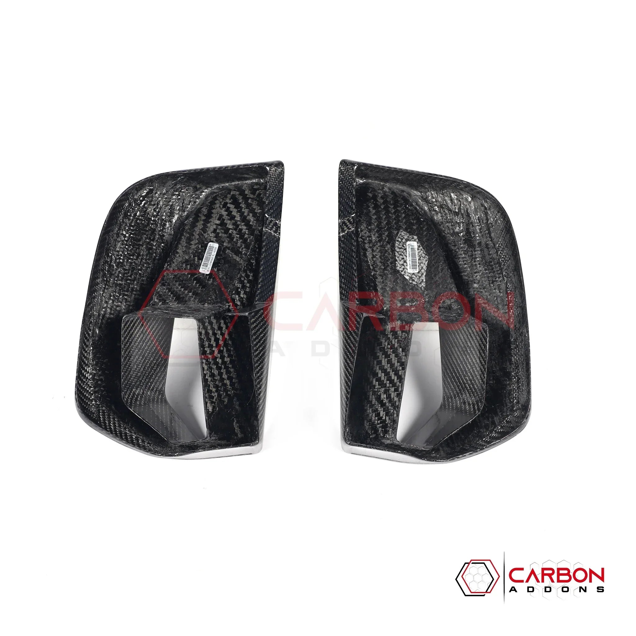 Real Carbon Fiber Front Bumper Side Vent Covers for 2024+ Ford Mustang GT (2-Piece Set)
