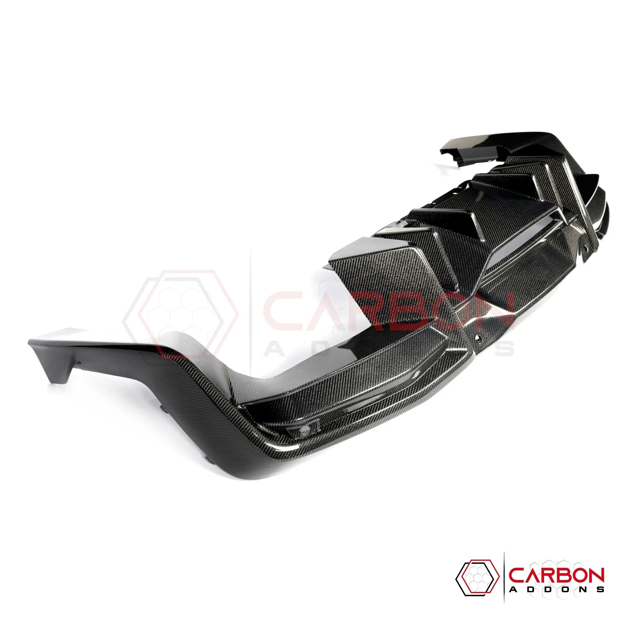 Real Carbon Fiber Rear Diffuser for 2024+ Ford Mustang GT