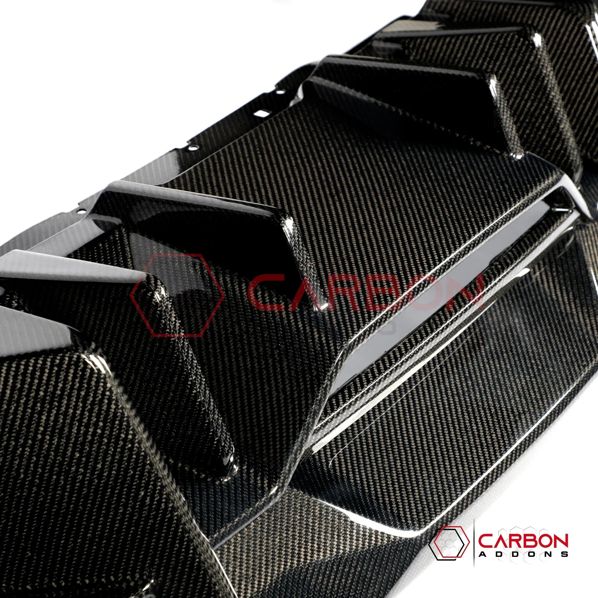 Real Carbon Fiber Rear Diffuser for 2024+ Ford Mustang GT