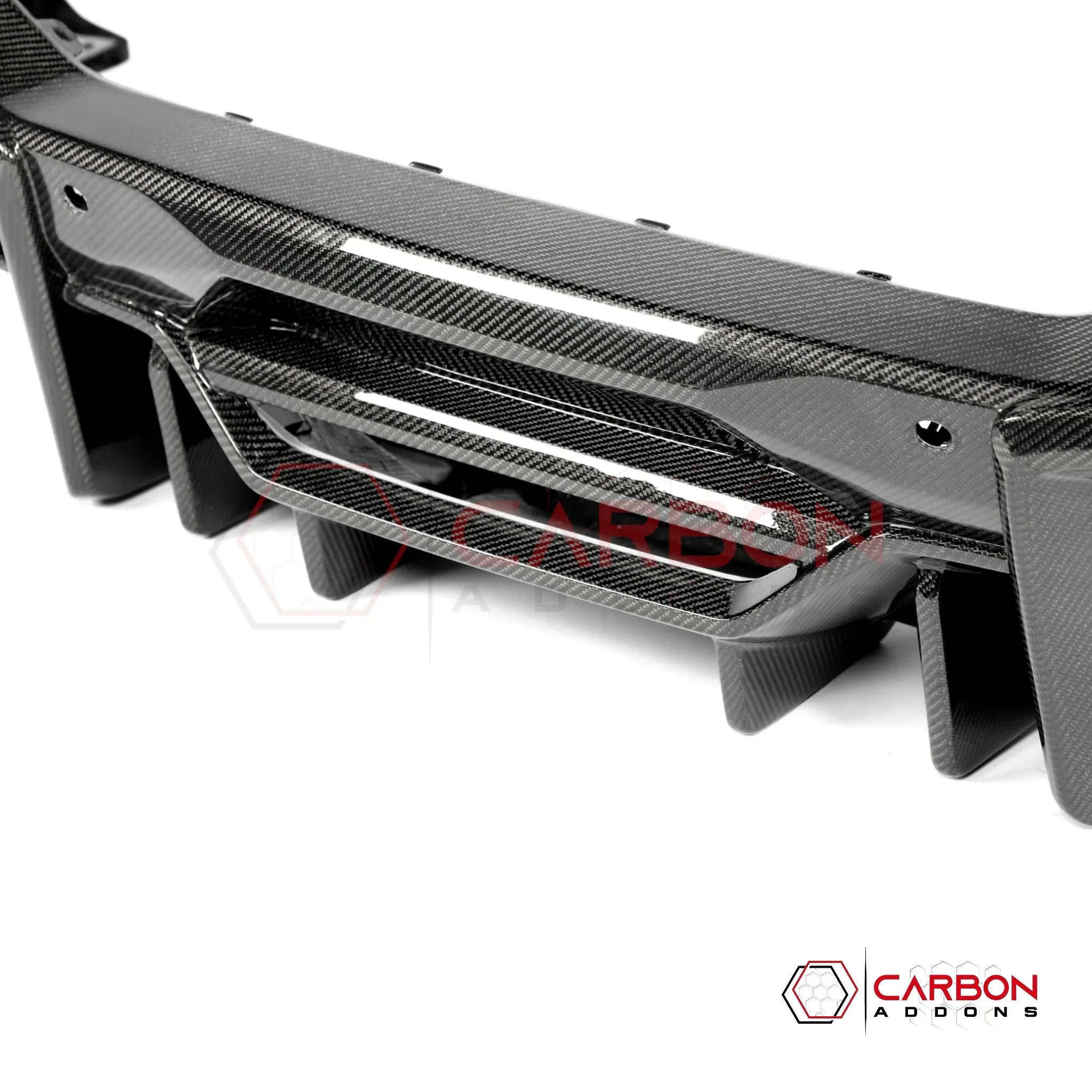 Real Carbon Fiber Rear Diffuser for 2024+ Ford Mustang GT
