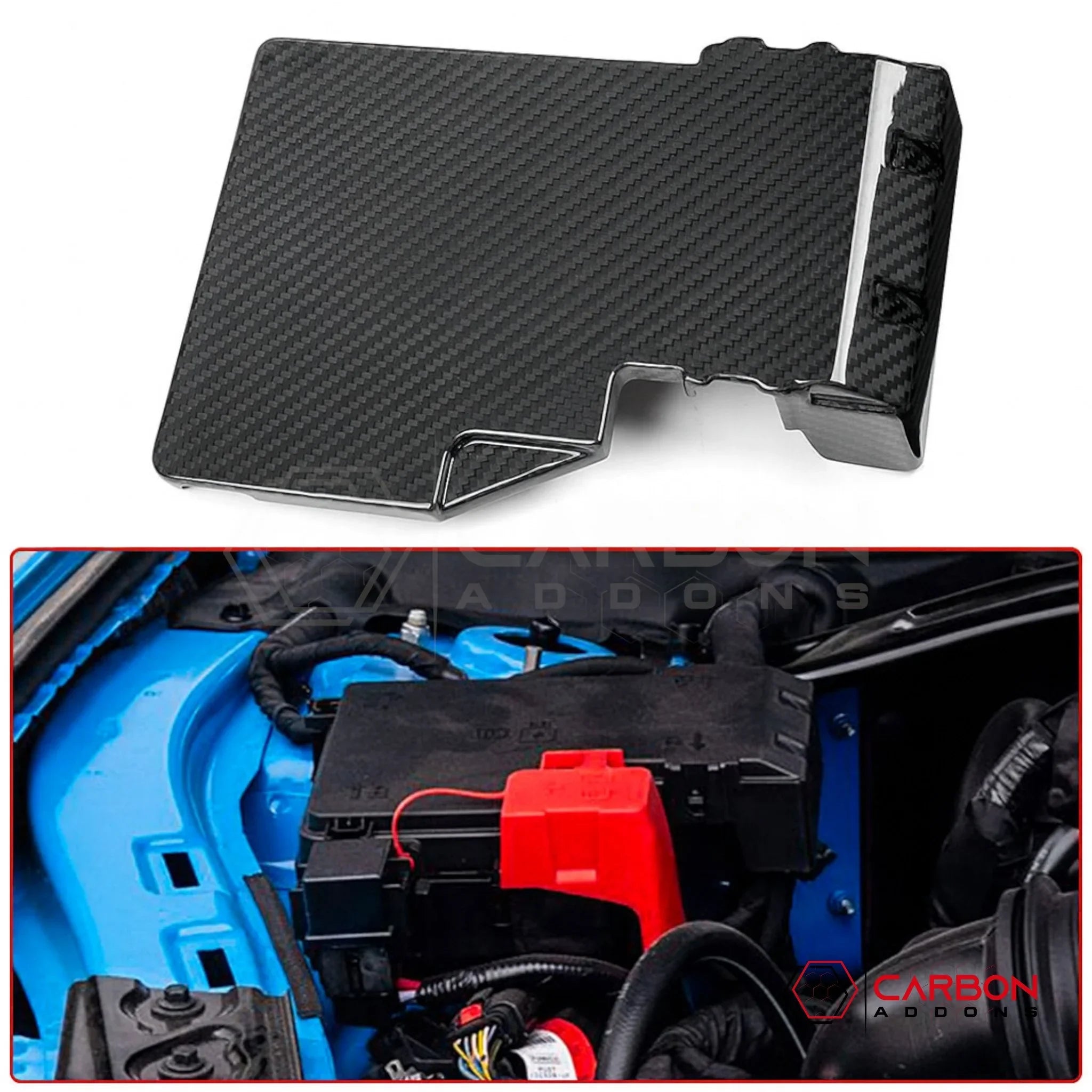 2024+ Mustang Dark Horse Fuse Box Carbon Fiber Cover