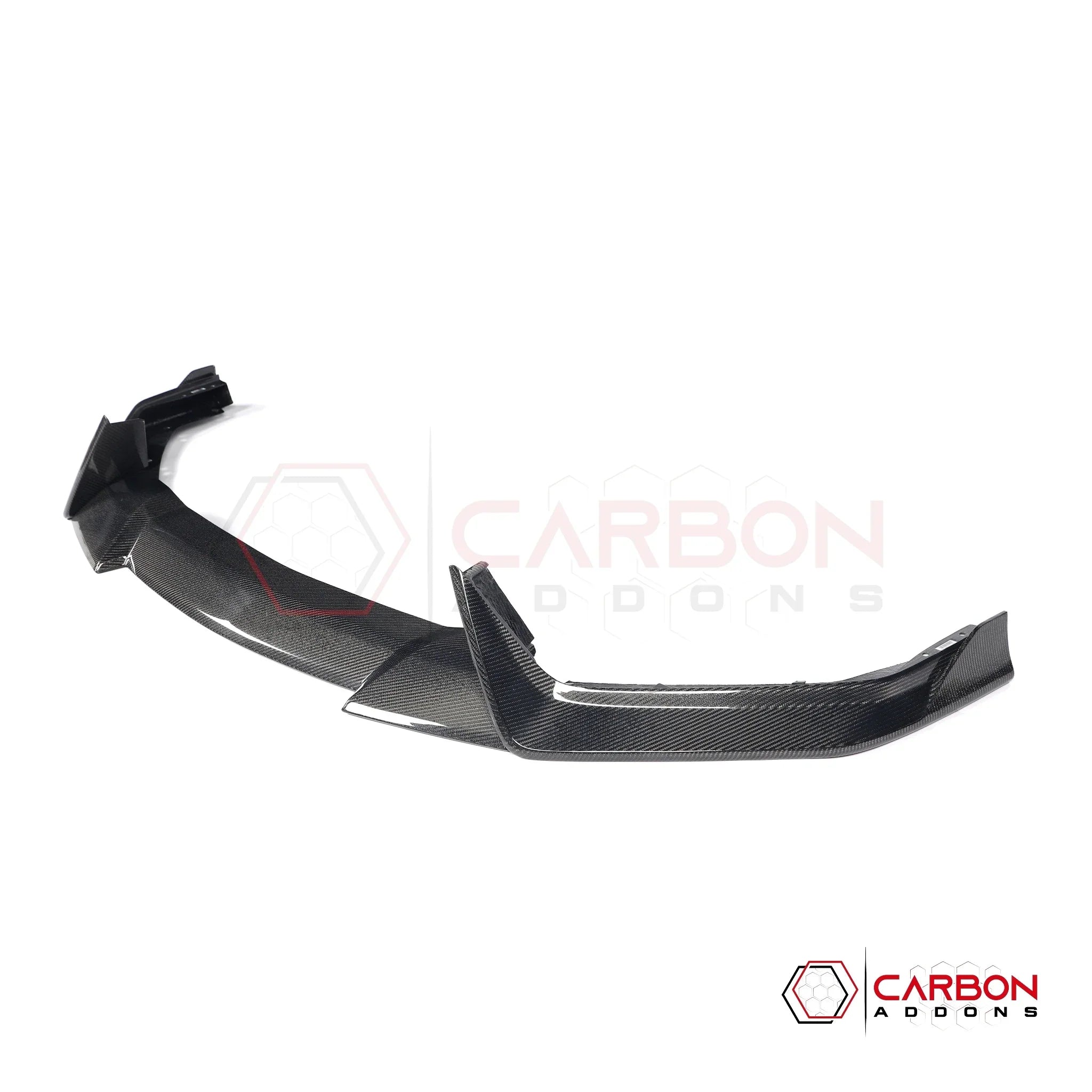 Real Carbon Fiber Front Lip Splitter for 2024+ Ford Mustang GT (3-Piece Set)