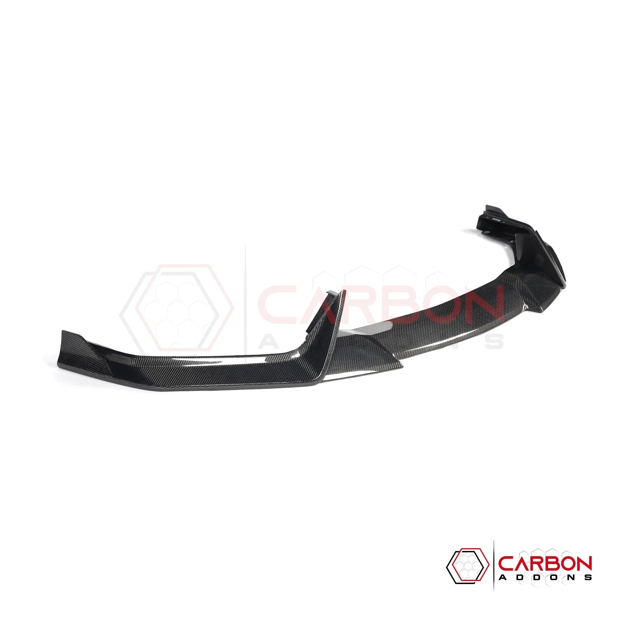 Real Carbon Fiber Front Lip Splitter for 2024+ Ford Mustang GT (3-Piece Set)