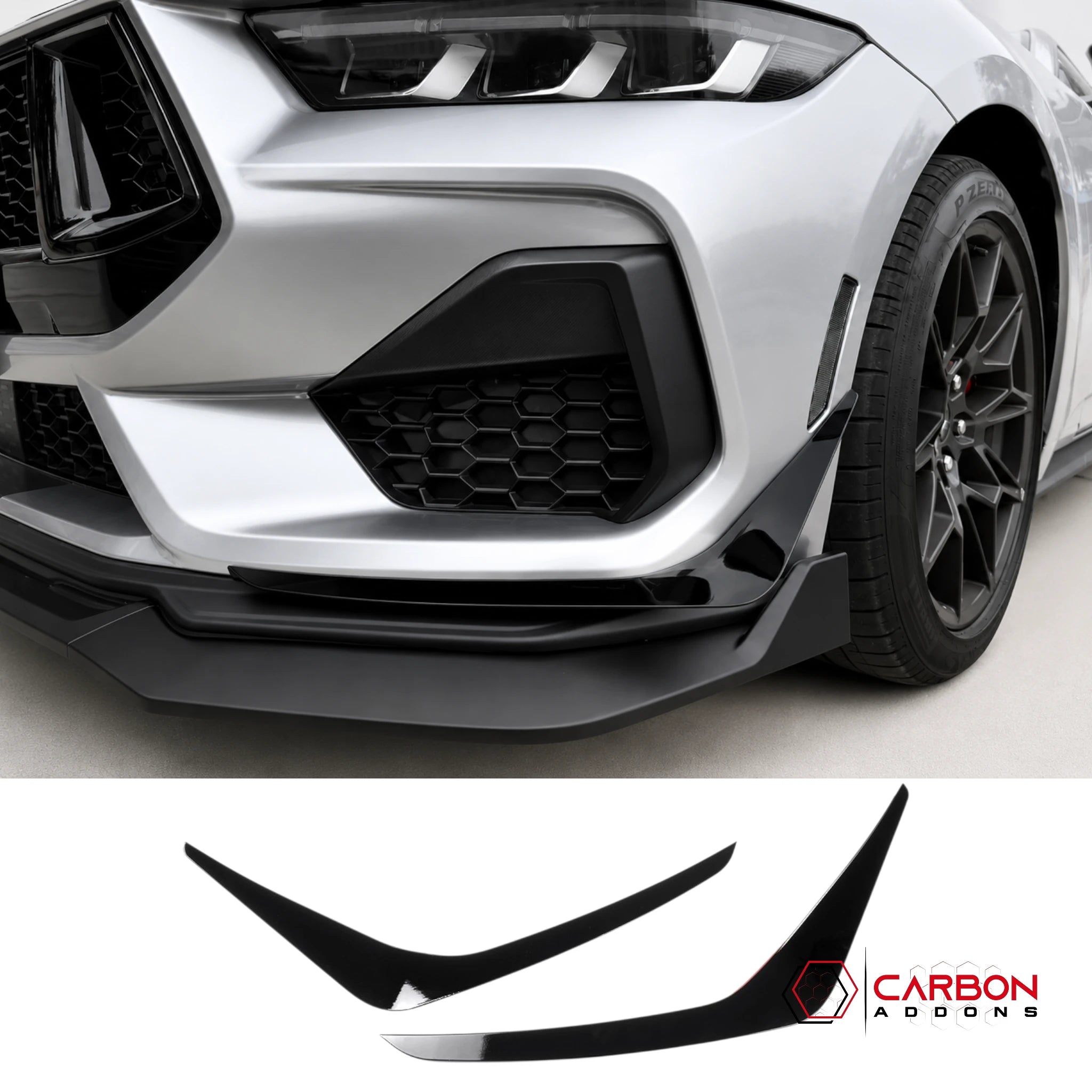 2024+ S650 Mustang GT Canards | Carbon Fiber or ABS