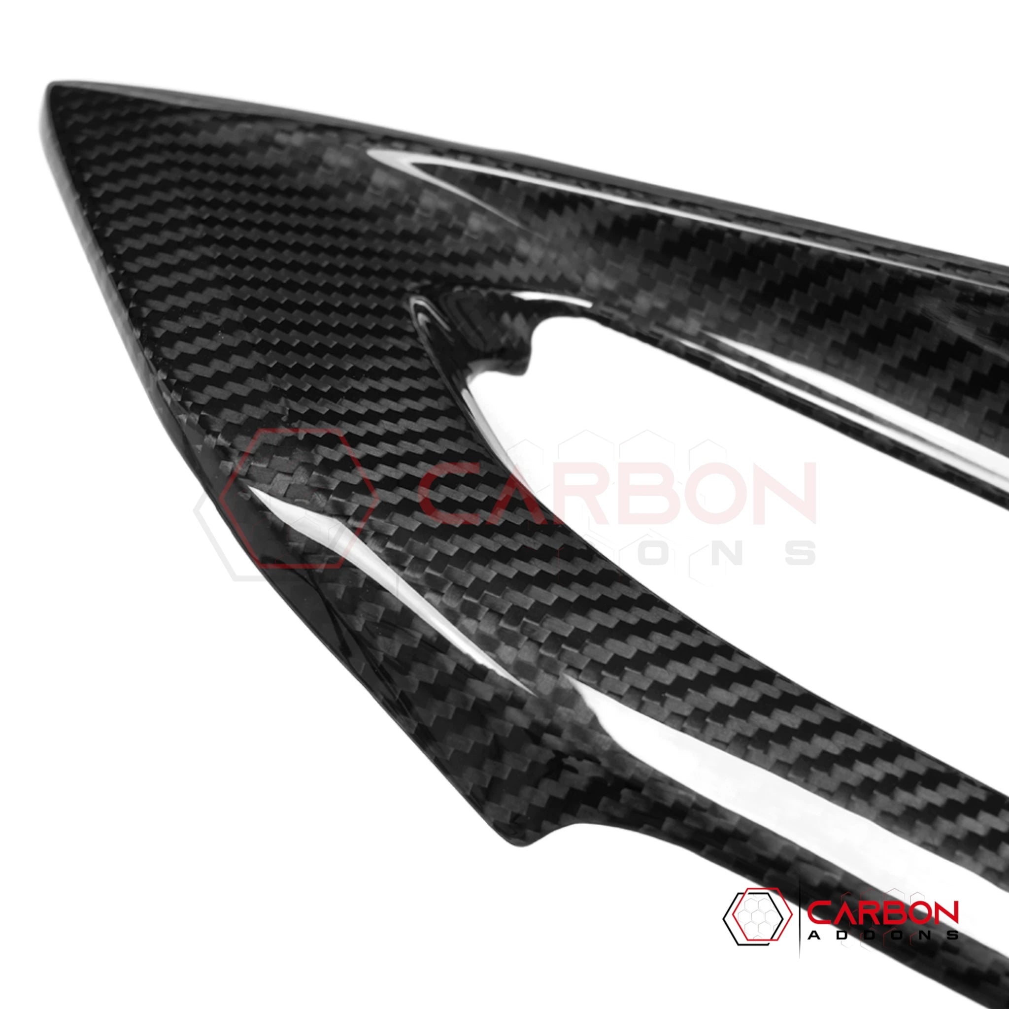 2026+ C8 Corvette Carbon Fiber Window Switch Outer Trim Panel Frame Covers | Chrome Delete