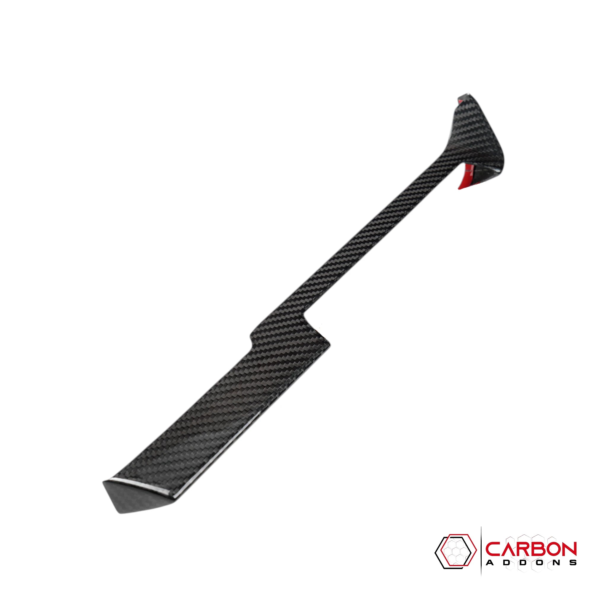 2026+ C8 Corvette Real Carbon Fiber AC Control Trim Cover | Chrome Delete