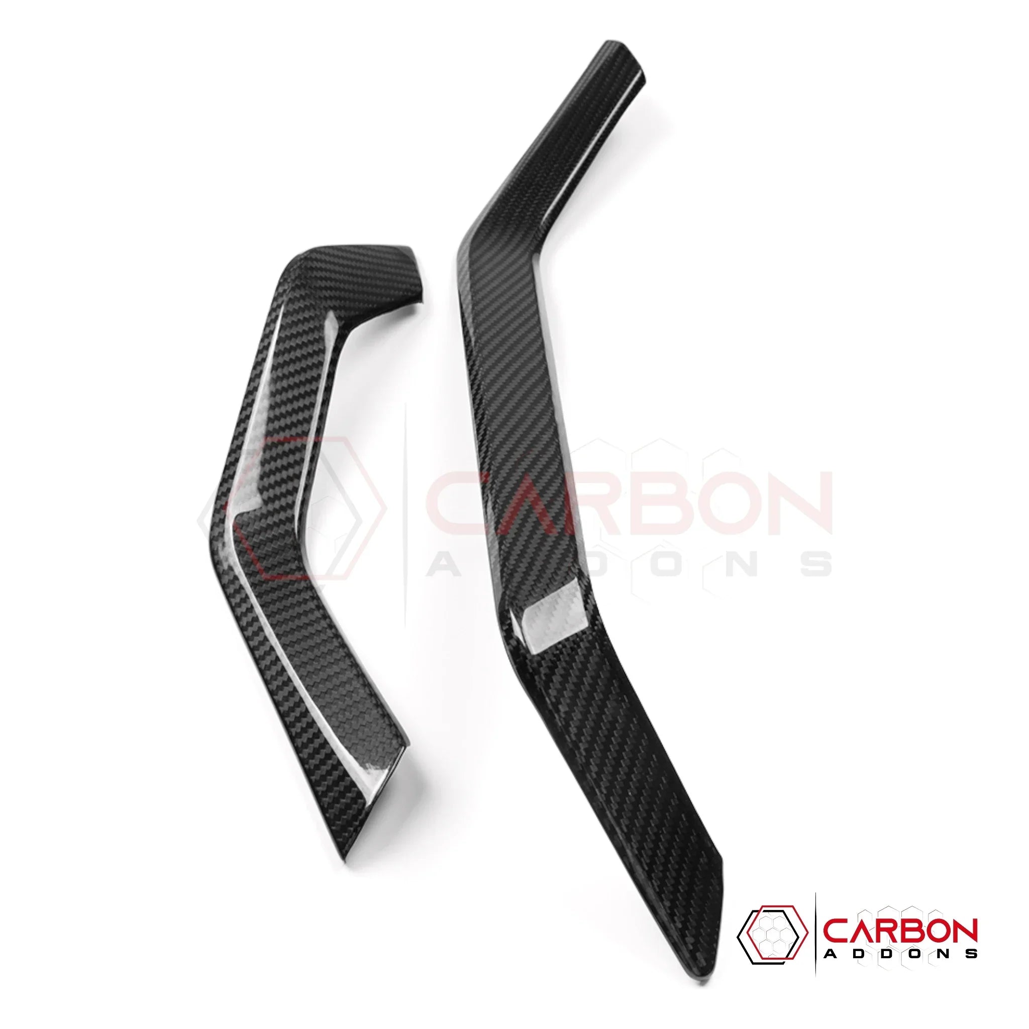2026+ Corvette C8 Dashboard Outer Display Side Stripes Real Carbon Fiber Cover