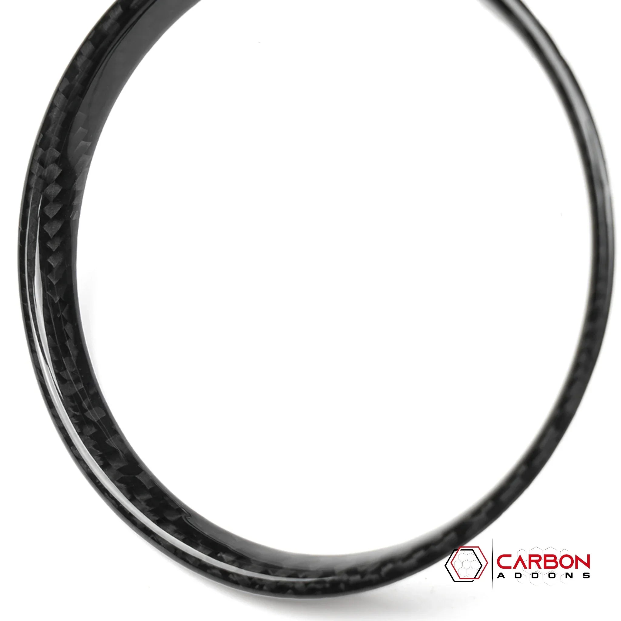 2026+ Corvette C8 Real Carbon Fiber Center Console Cup Holder Ring Trim Covers Real Carbon Fiber