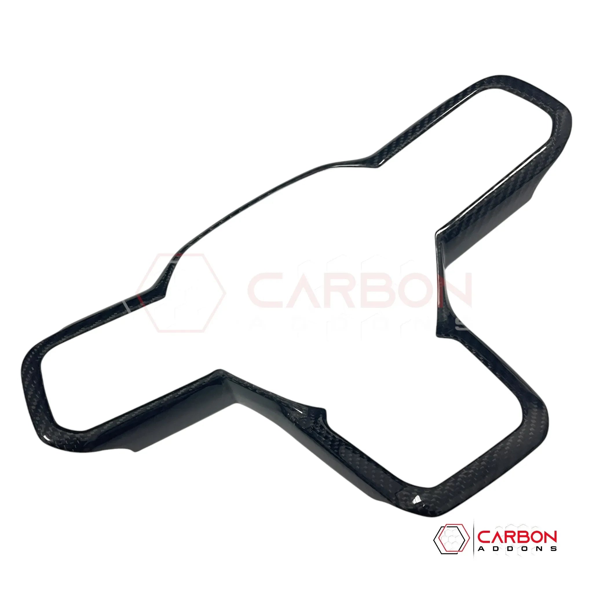 Real Carbon Fiber Steering Wheel Trim Covers for 2024+ Ford Mustang