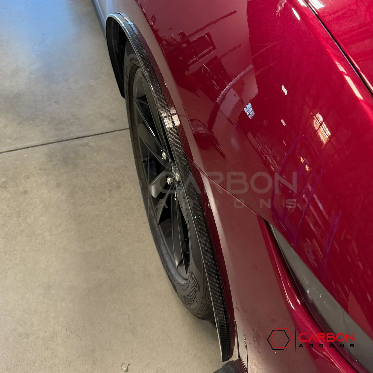 Real Carbon Fiber Front Fender Flares for 2024+ Ford Mustang (Pair)