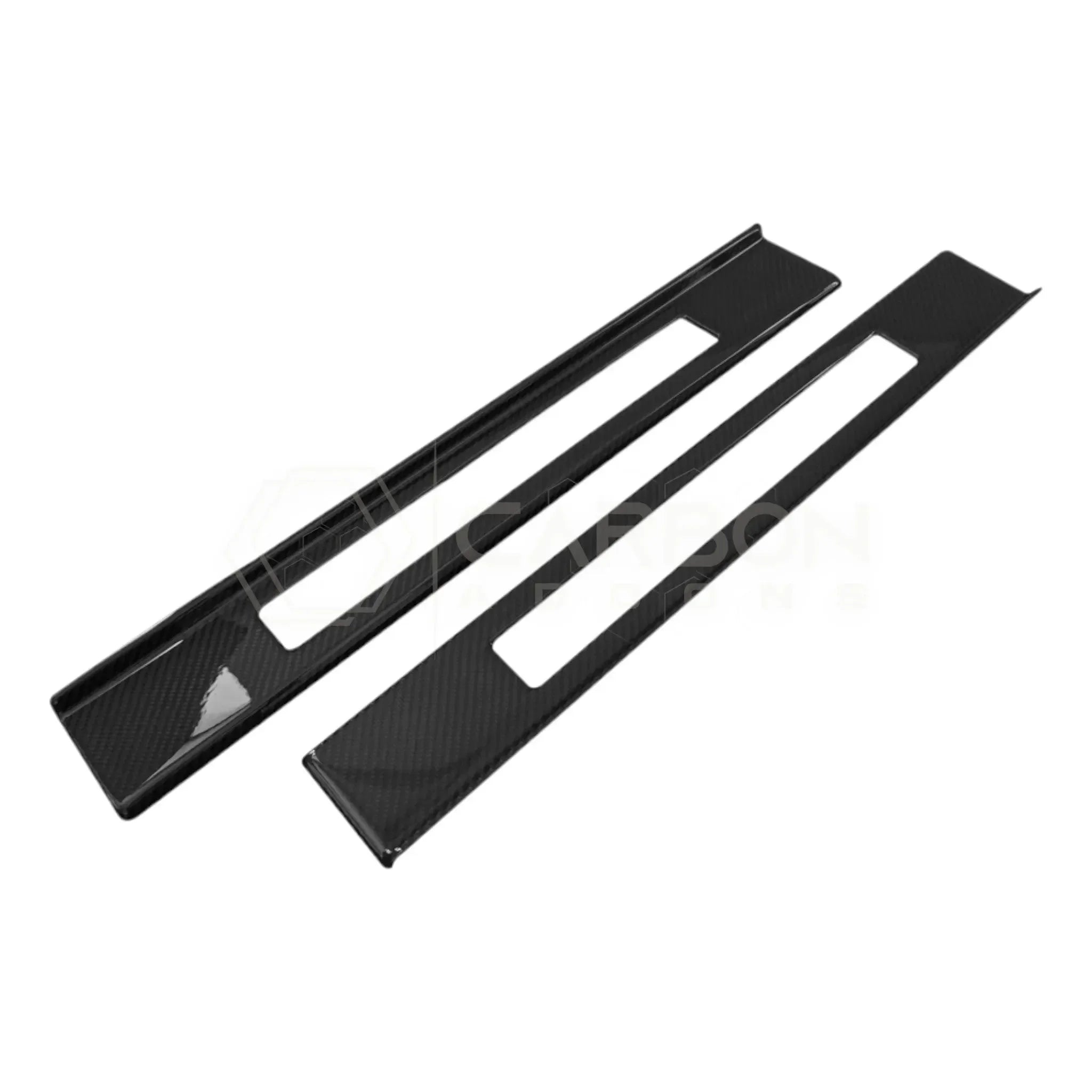 Real Carbon Fiber Door Sill Trim Covers for 2024+ Ford Mustang