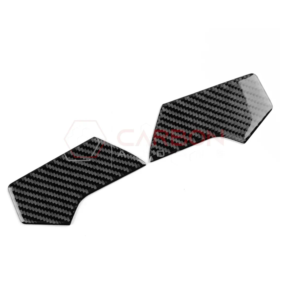Real Carbon Fiber Upper Dashboard Side Panel Trim Overlay for 2024+ Ford Mustang