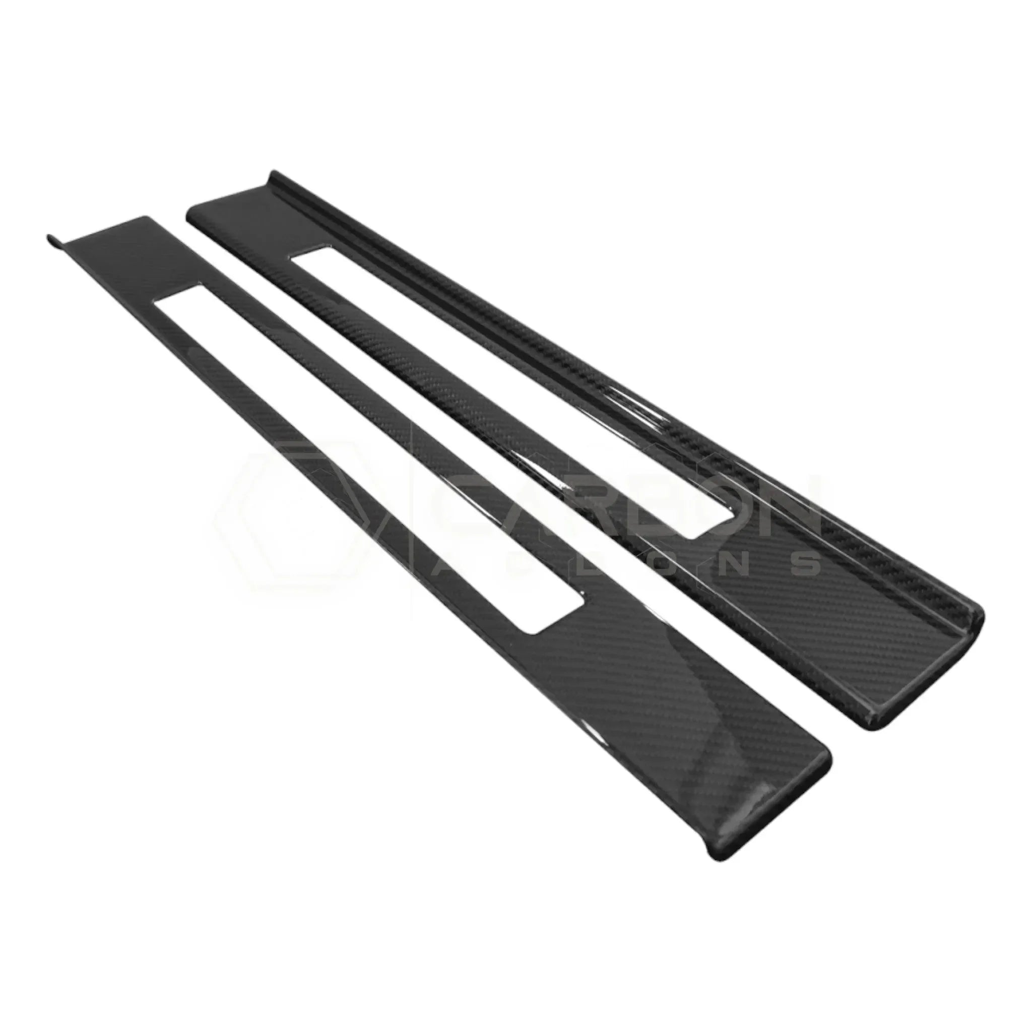 Real Carbon Fiber Door Sill Trim Covers for 2024+ Ford Mustang