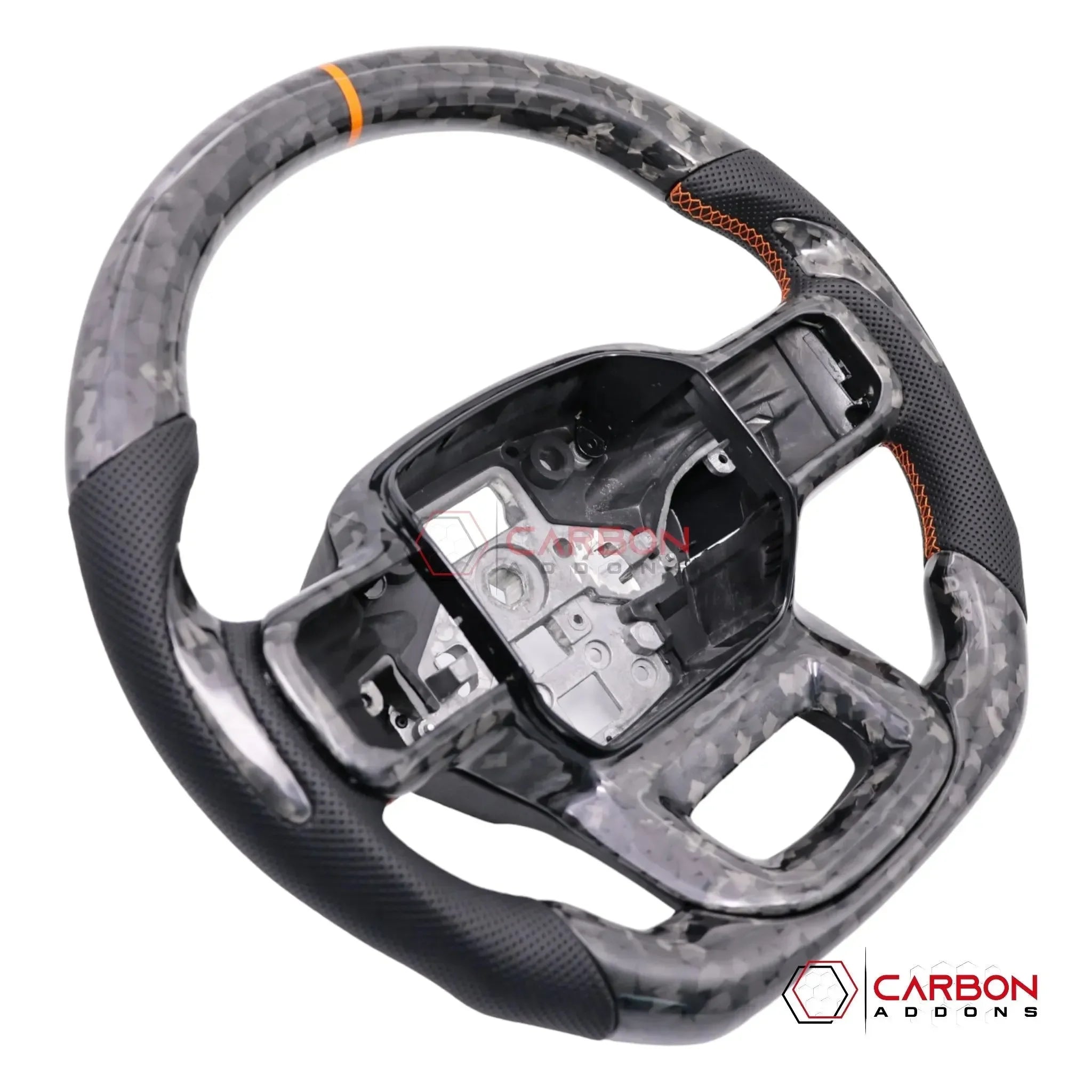 Customizable Heated Carbon Fiber Steering Wheel for Ford F150 (2021-2026)