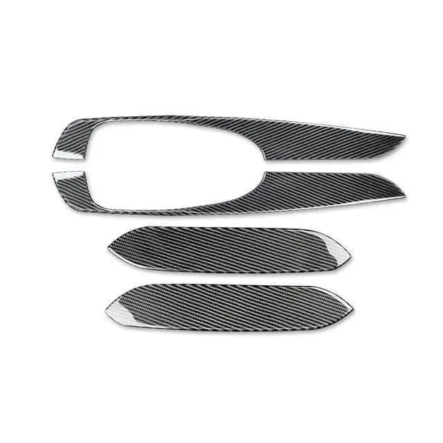 4pcs Carbon Fiber Armrest Panel Overlay for Dodge Challenger 2015-2023 - carbonaddons Carbon Fiber Parts, Accessories, Upgrades, Mods