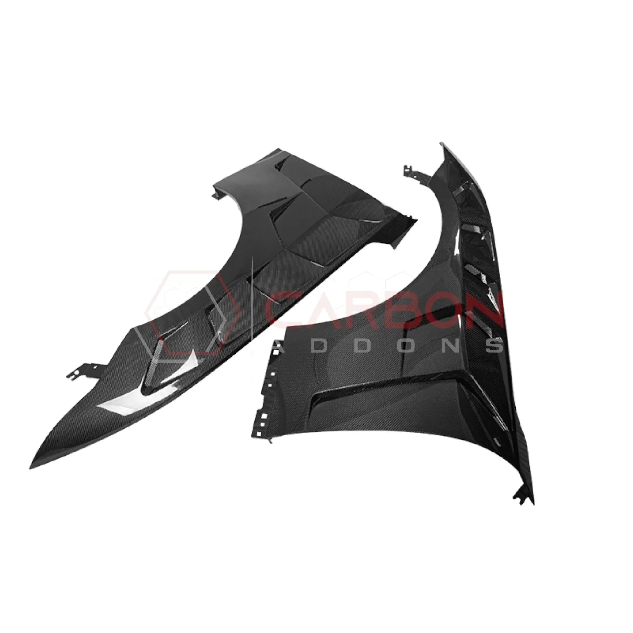 GTD-Style Carbon Fiber Front Fenders for 2024+ Ford Mustang (V1)