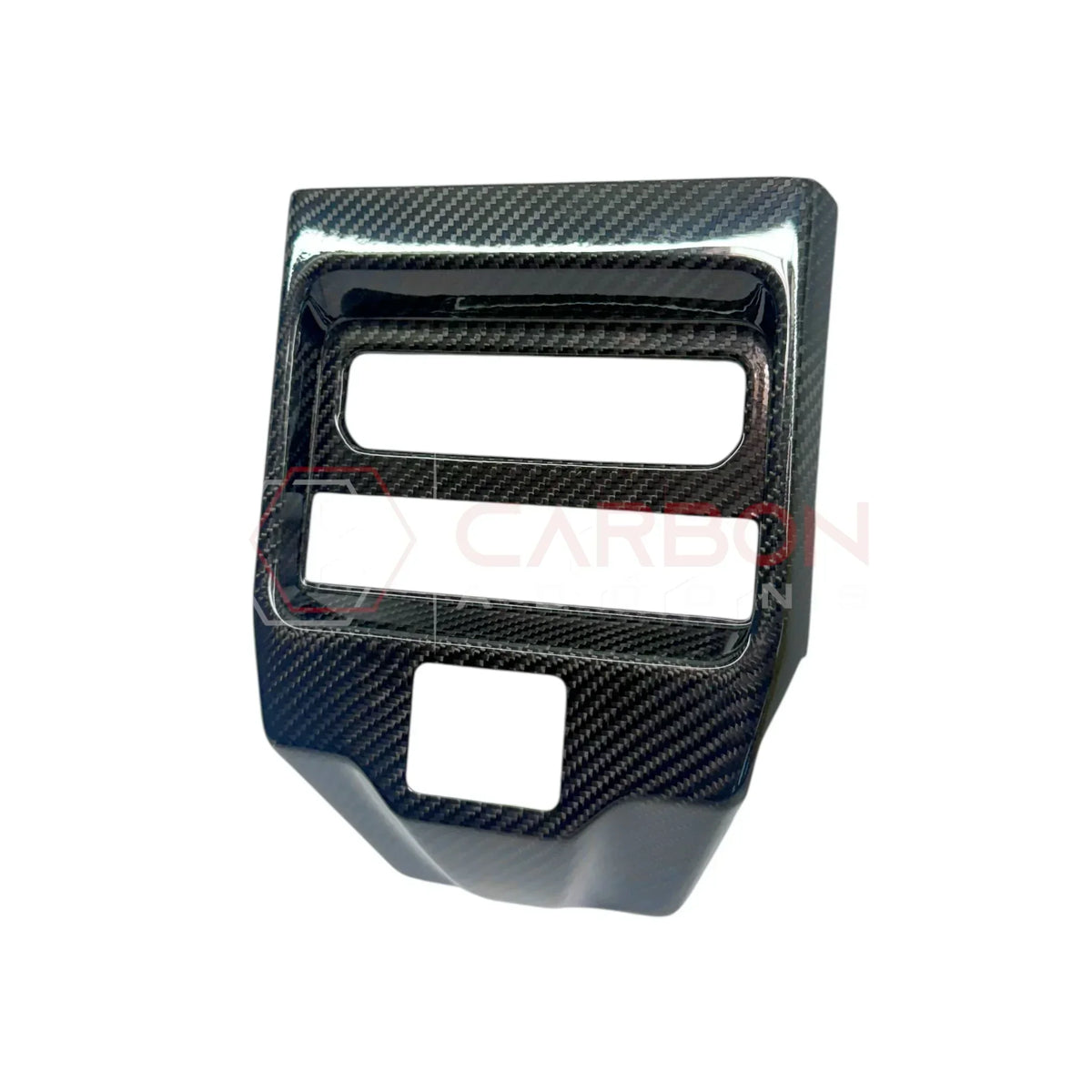 2019+ RAM 1500/TRX Interior Rear AC Vent Center Trim Real Carbon Fiber Cover