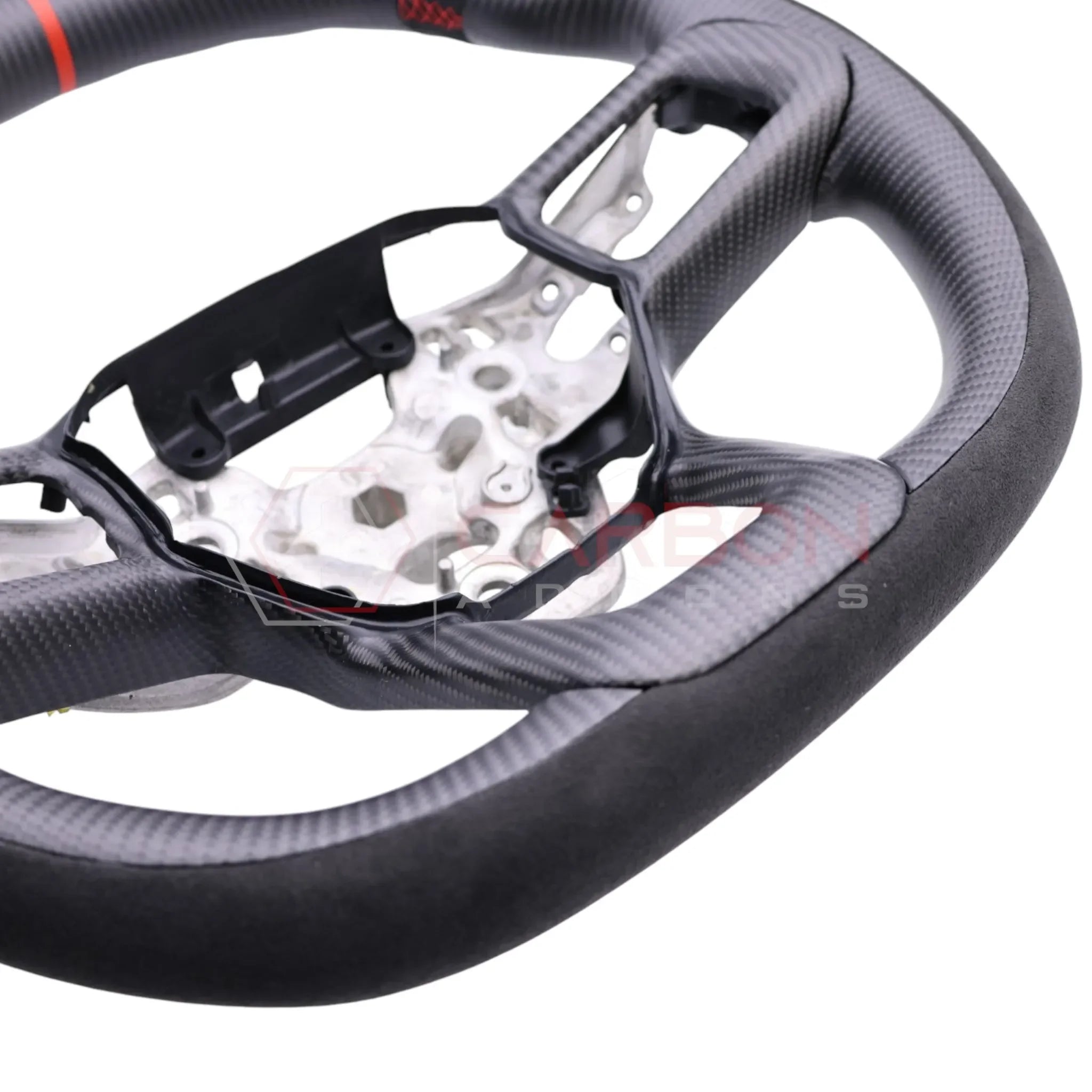 Customizable Heated Carbon Fiber Steering Wheel for 2024+ Ford Mustang