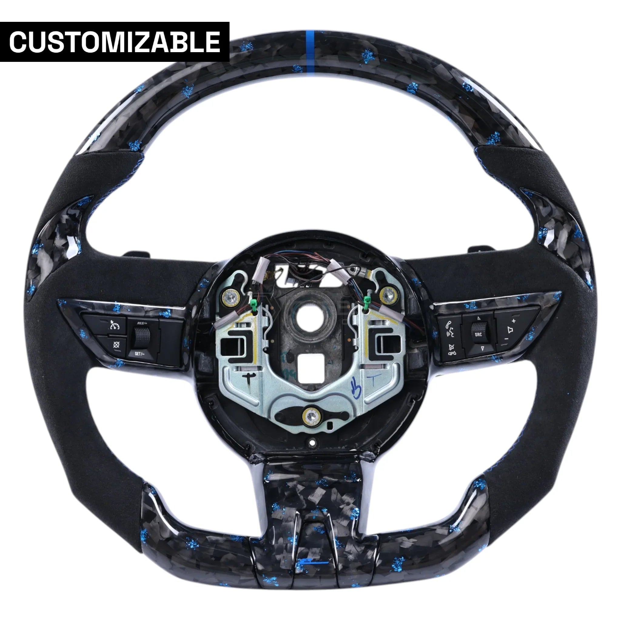 Customizable Carbon Fiber Steering Wheel for Chevy Camaro 2010-2012