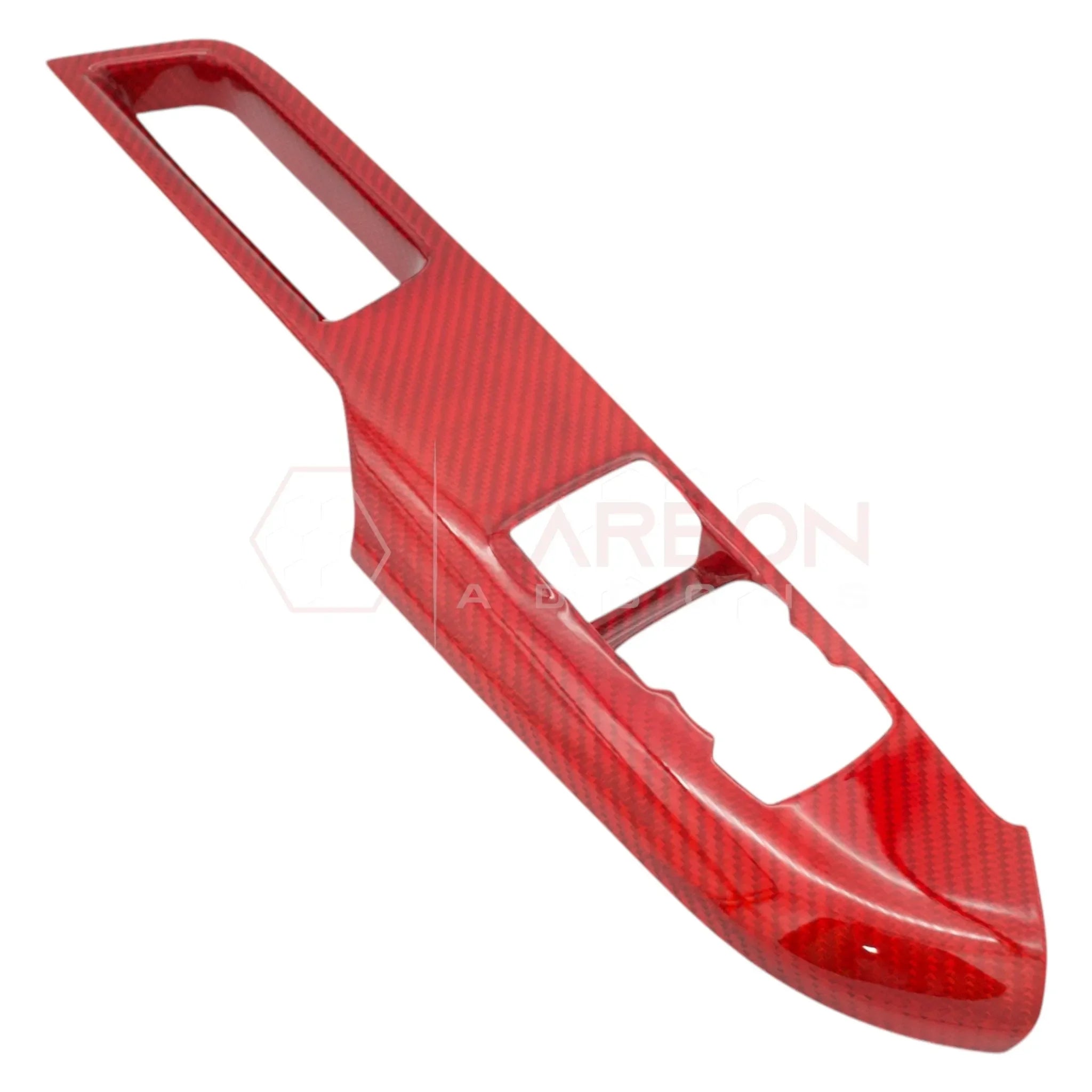 Real Carbon Fiber Window Switch Control Trim Covers V2 for 2024+ Ford Mustang