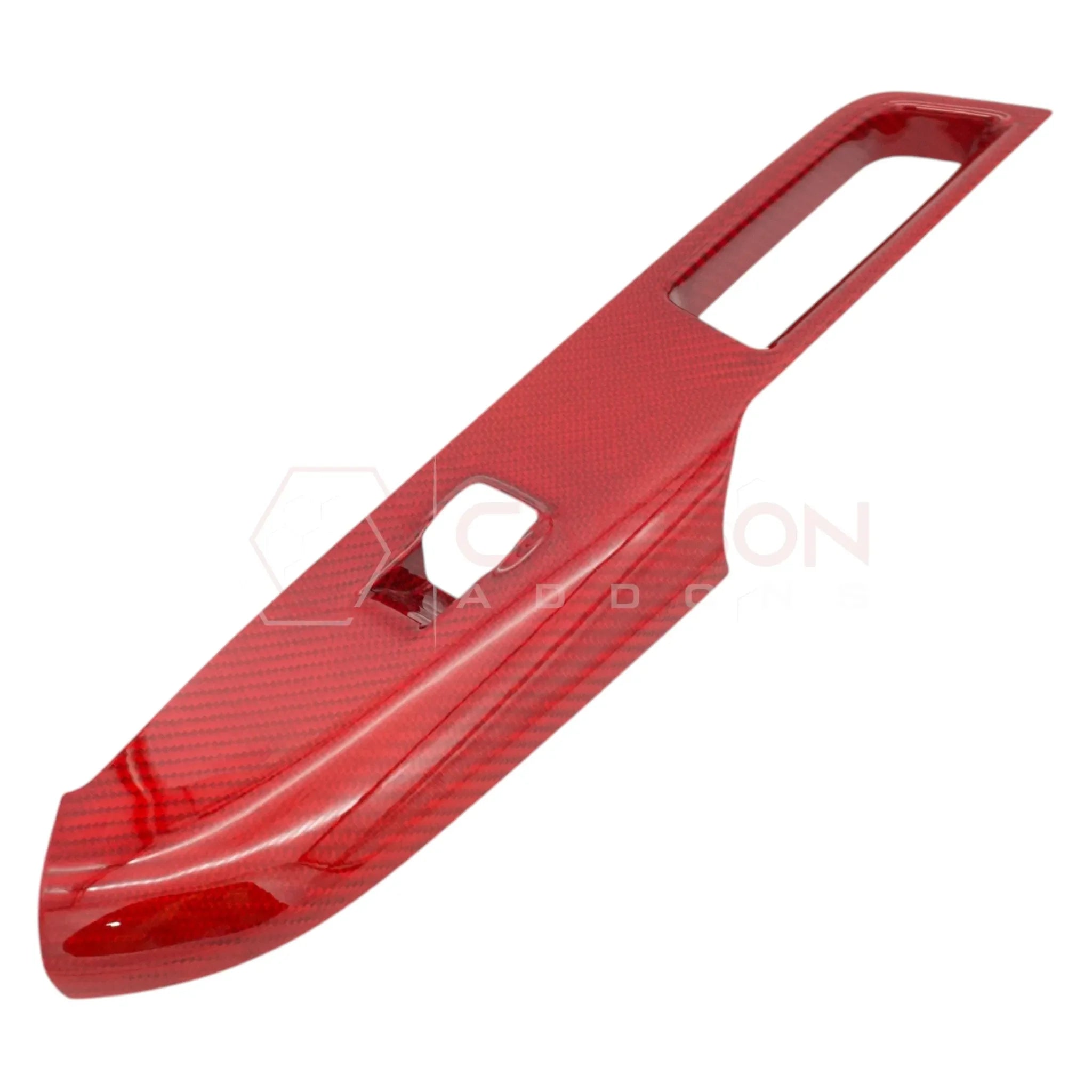 Real Carbon Fiber Window Switch Control Trim Covers V2 for 2024+ Ford Mustang