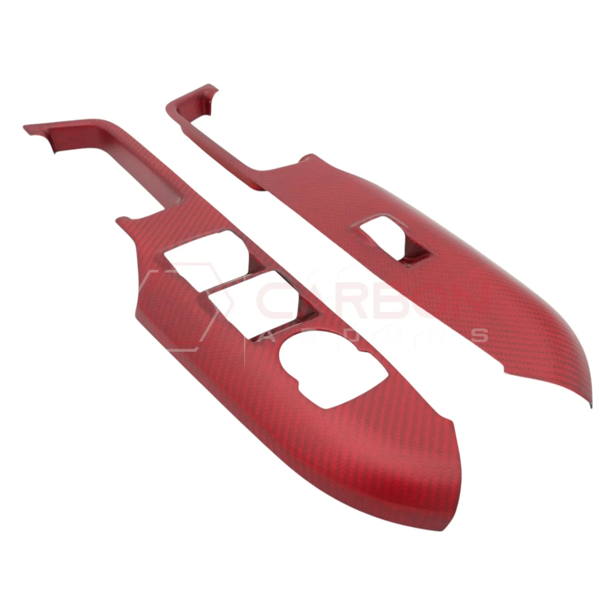 Real Carbon Fiber Window Switch Control Trim Covers for 2024+ Ford Mustang