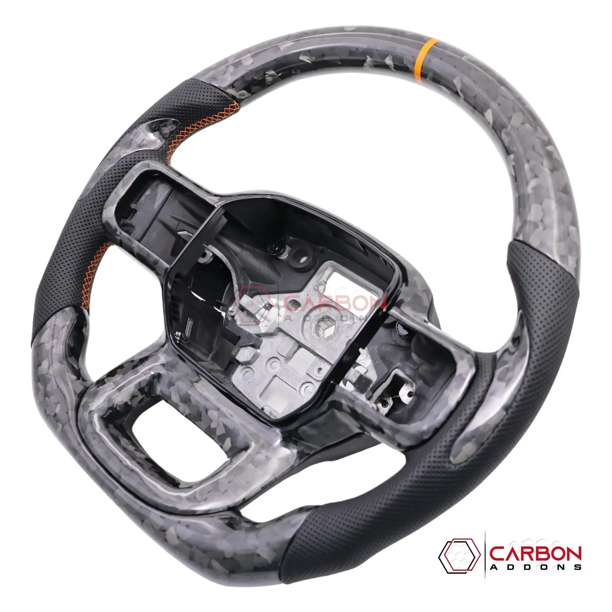 Customizable Heated Carbon Fiber Steering Wheel for Ford F150 (2021-2026)