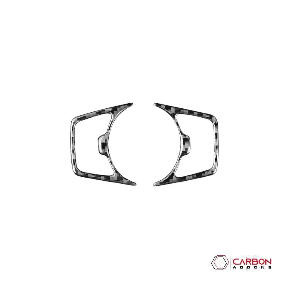 Mustang 2015-2023 Real Carbon Fiber Headlight Switch Trim Overlay - carbonaddons Carbon Fiber Parts, Accessories, Upgrades, Mods