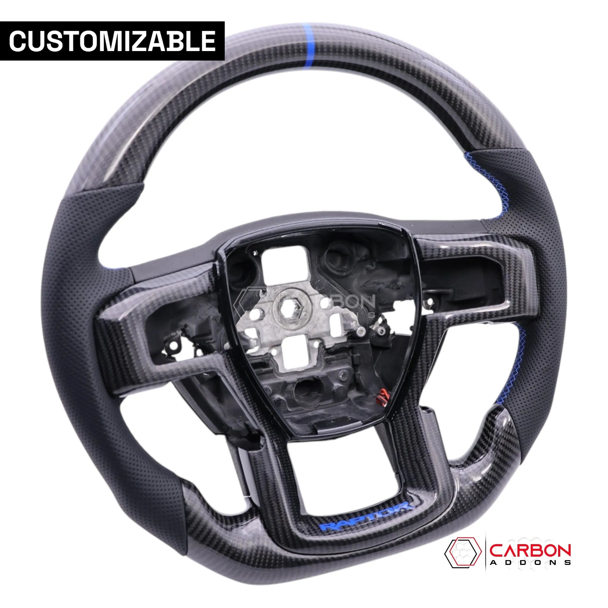 F150 2015-2020 Custom Carbon Fiber Steering Wheel