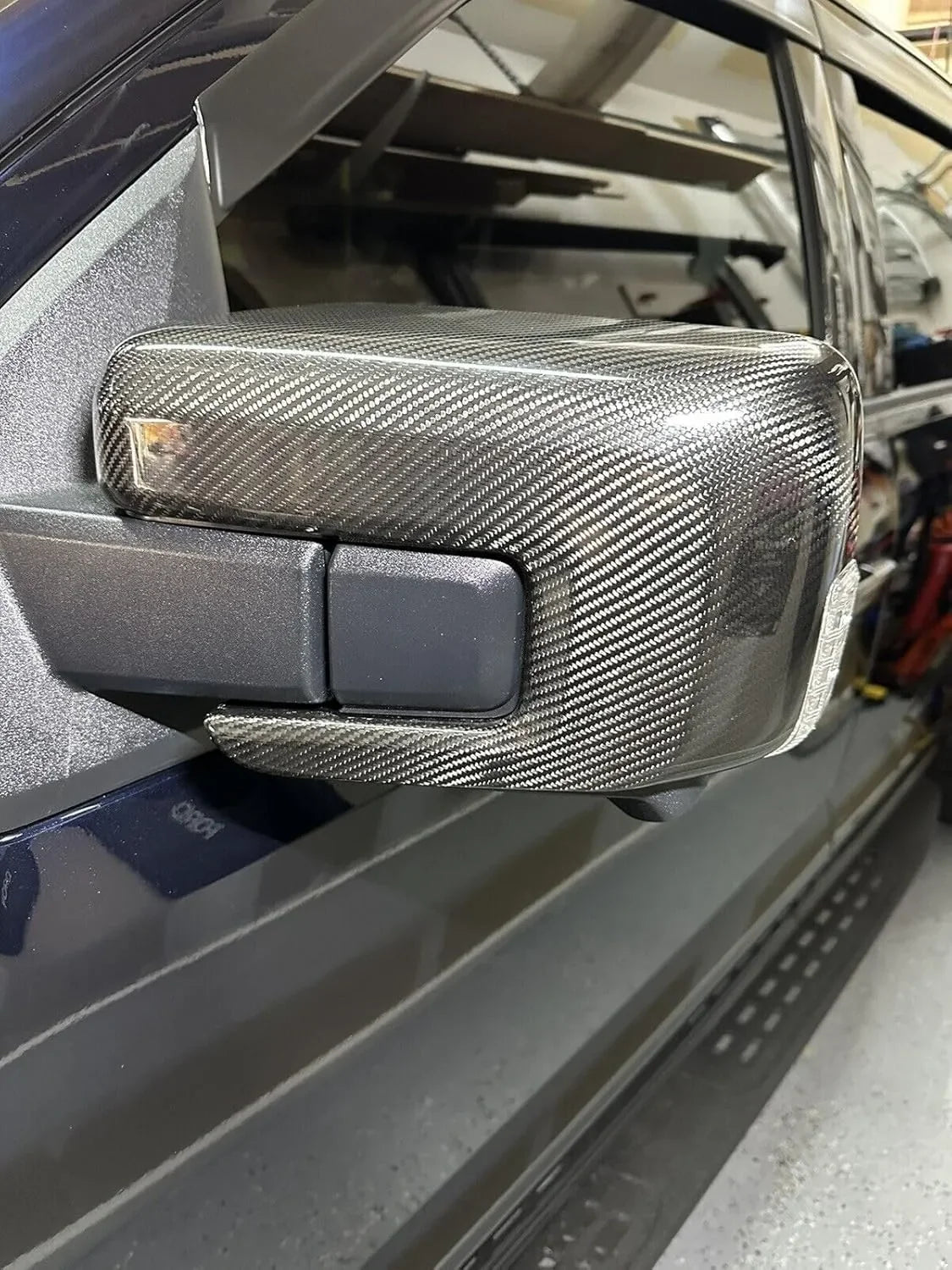 F150 2021-Up Direct Replacement Carbon Fiber Side View Mirror Caps