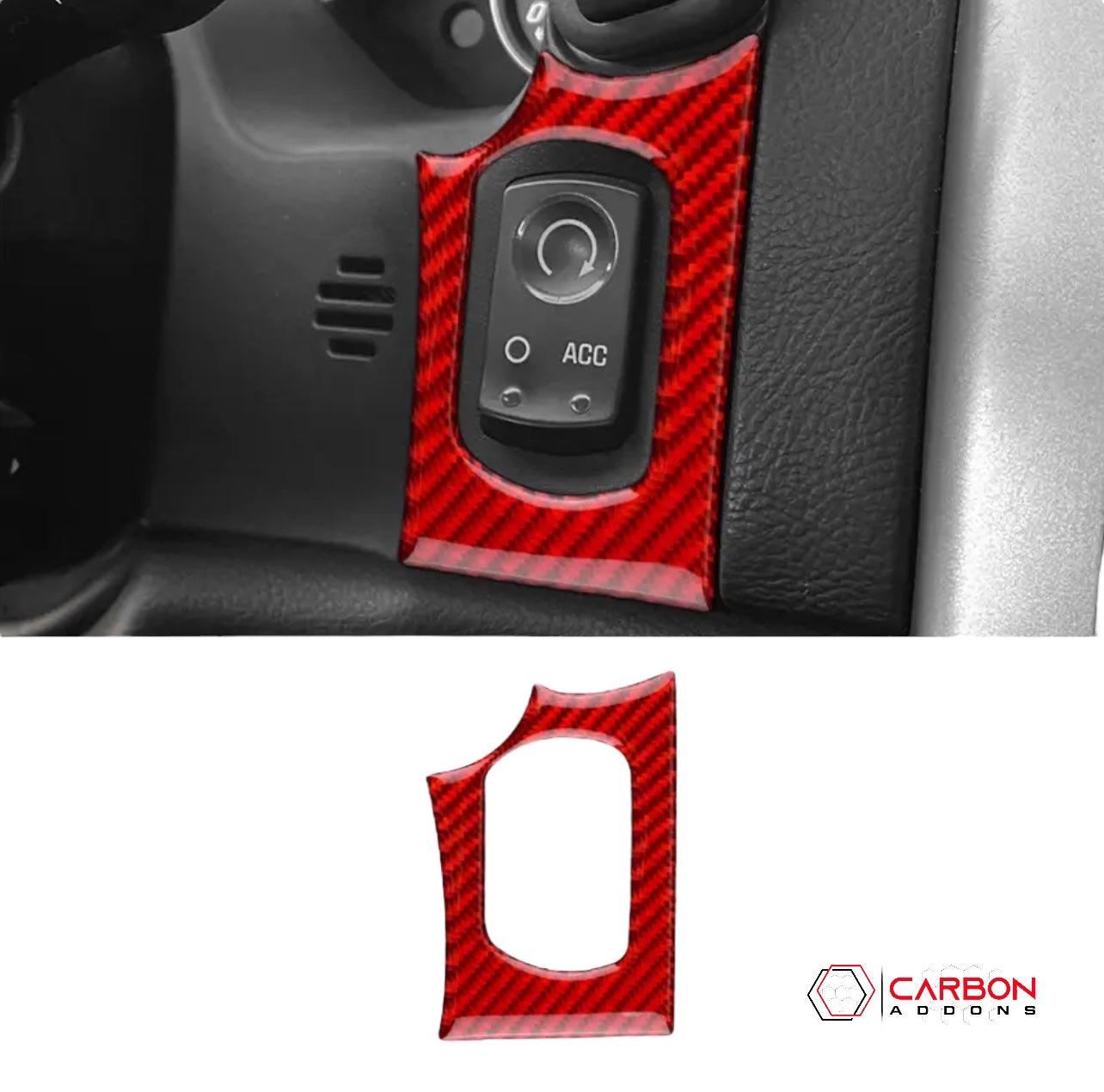 Real Carbon Fiber Ignition Start Button Surround Trim Overlay | C6 2005-2013 Corvette