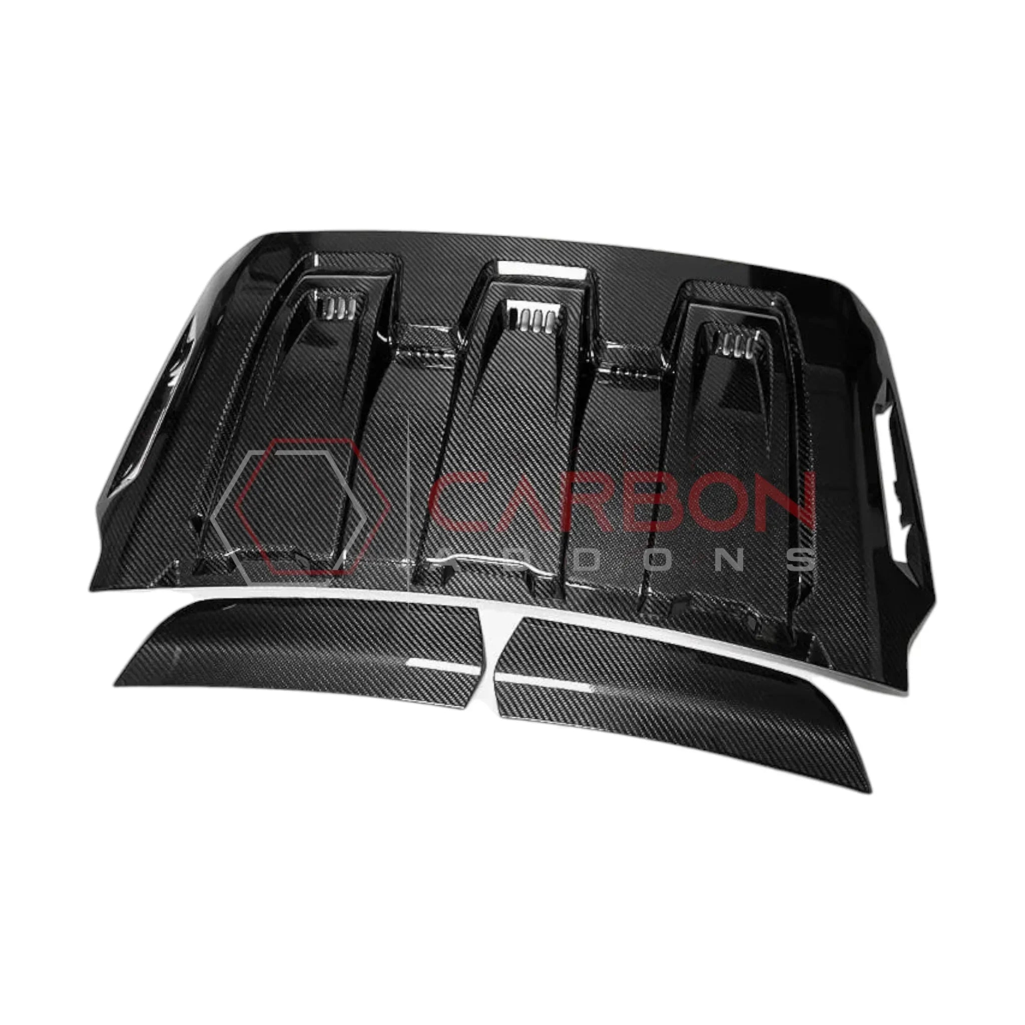 Real Carbon Fiber Hood Vent Cover for 2023+ Ford F150 Raptor R (V8)