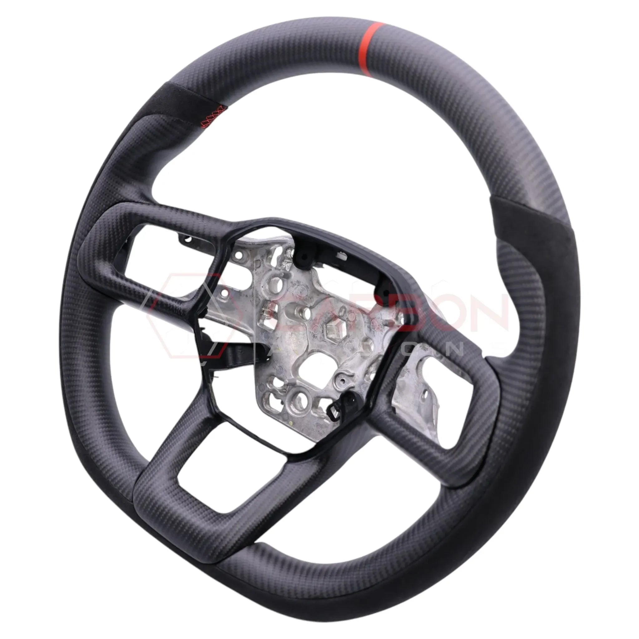 Customizable Heated Carbon Fiber Steering Wheel for 2024+ Ford Mustang