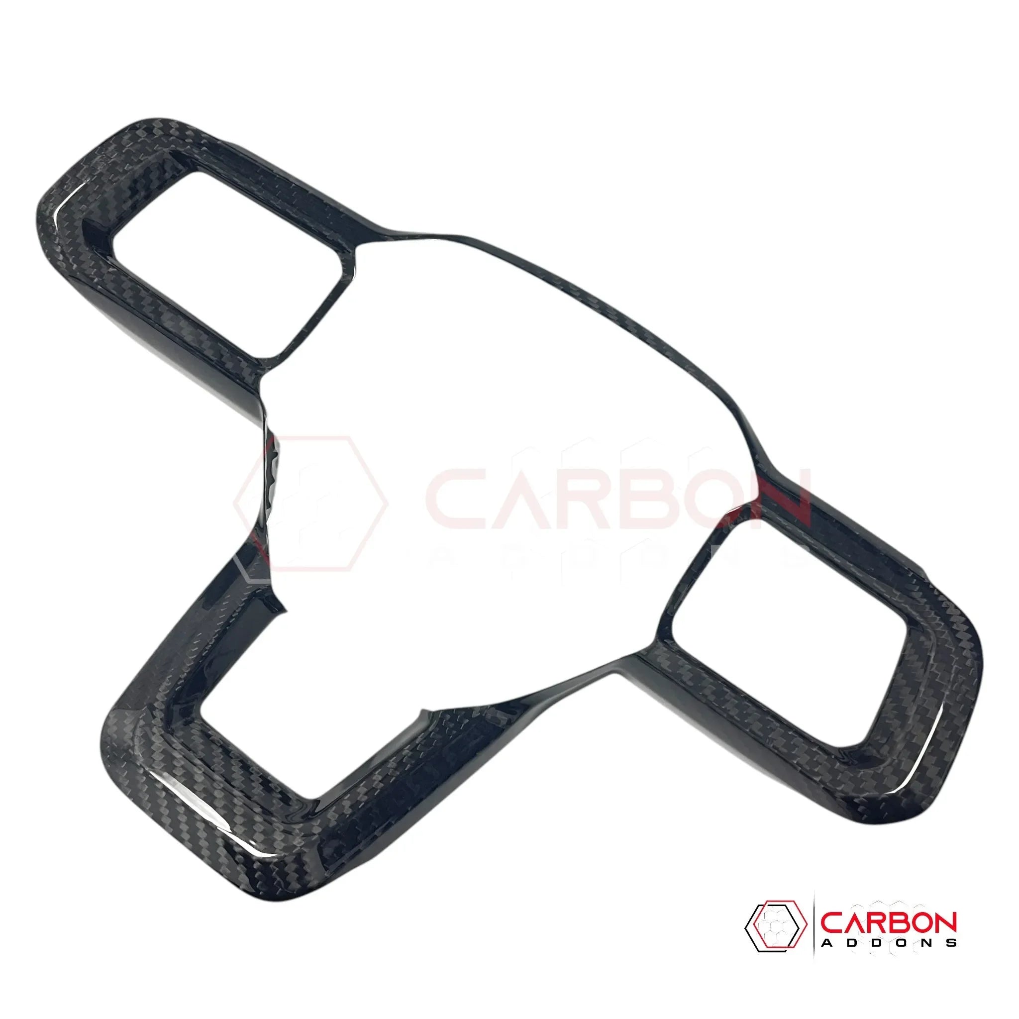 Real Carbon Fiber Steering Wheel Trim Covers for 2024+ Ford Mustang