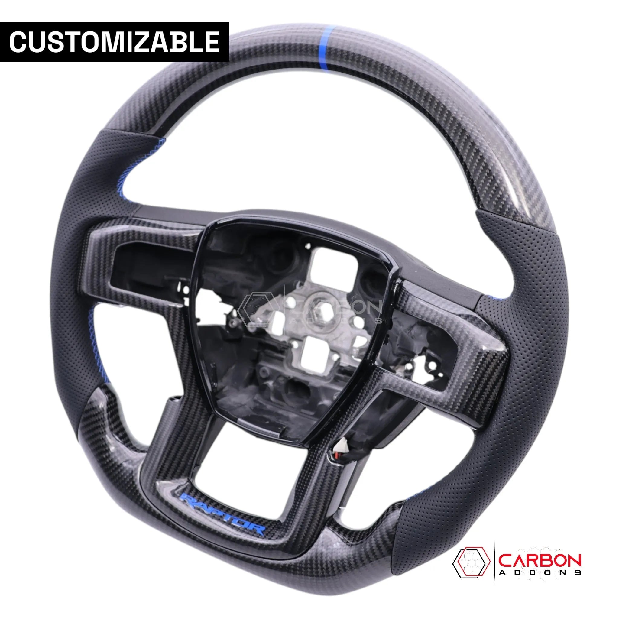F150 2015-2020 Custom Carbon Fiber Steering Wheel