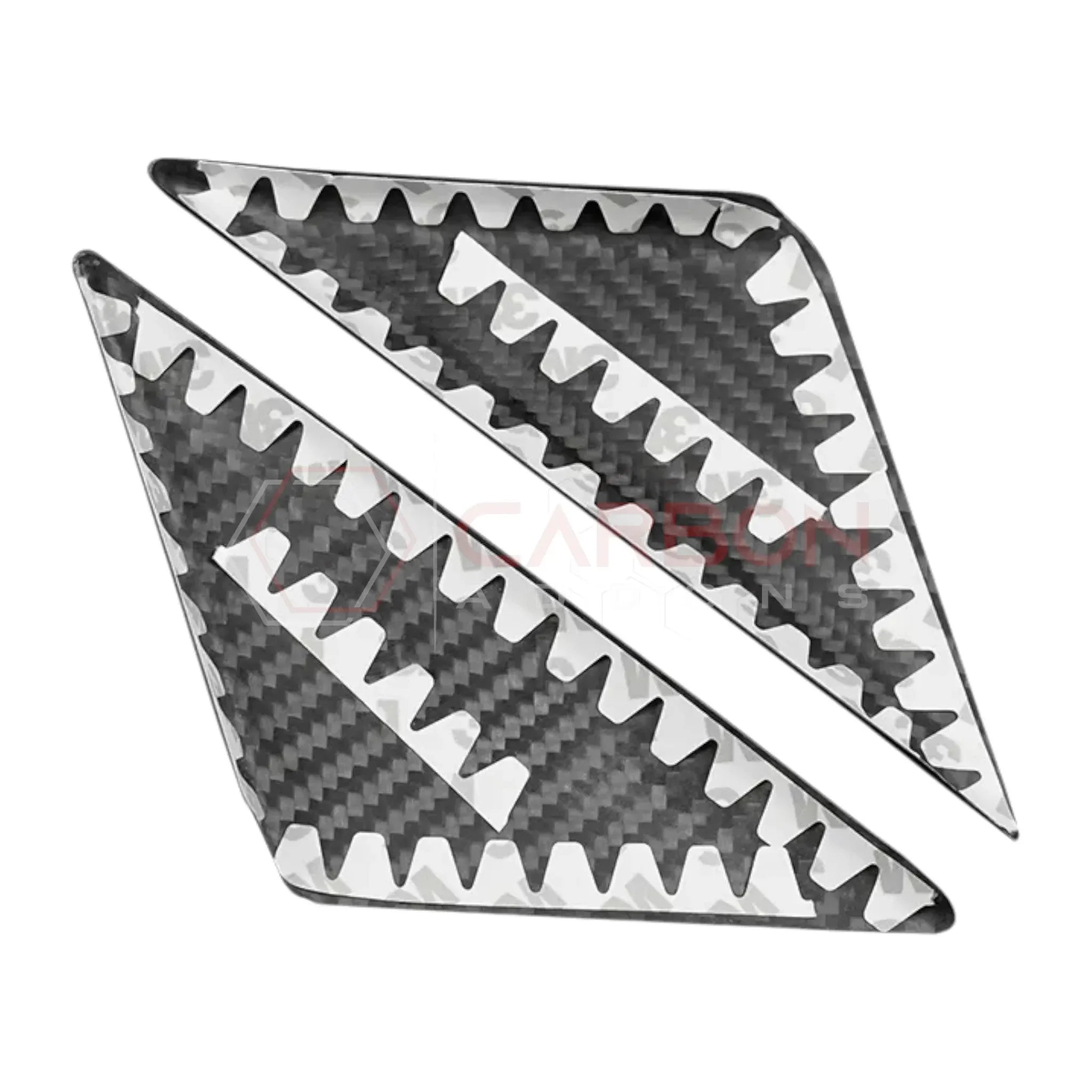 Real Carbon Fiber Exterior A-Pillar Trim Covers for 2024+ Ford Mustang