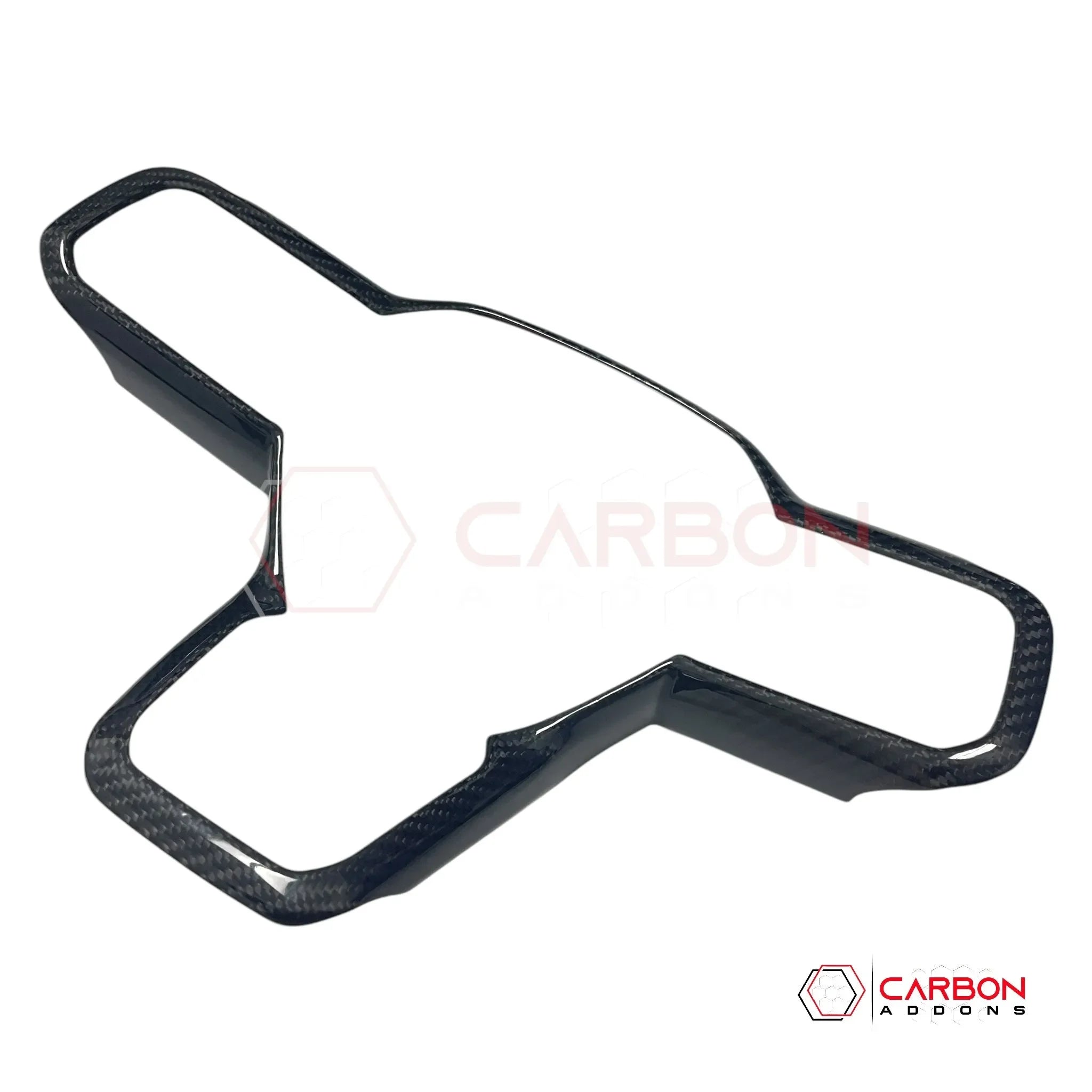 Real Carbon Fiber Steering Wheel Trim Covers for 2024+ Ford Mustang